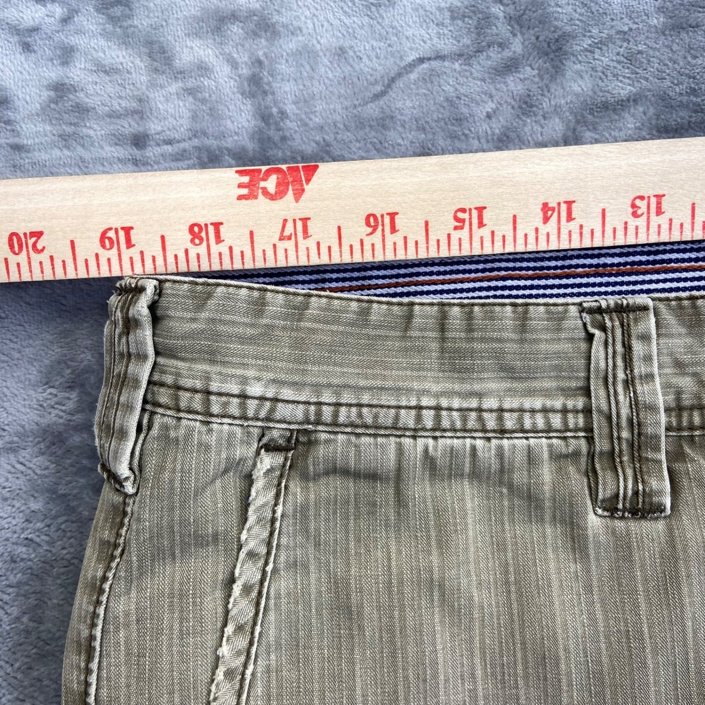 Carbon2Cobalt Men's Khaki Pants Size 38 Regular Cotton Casual