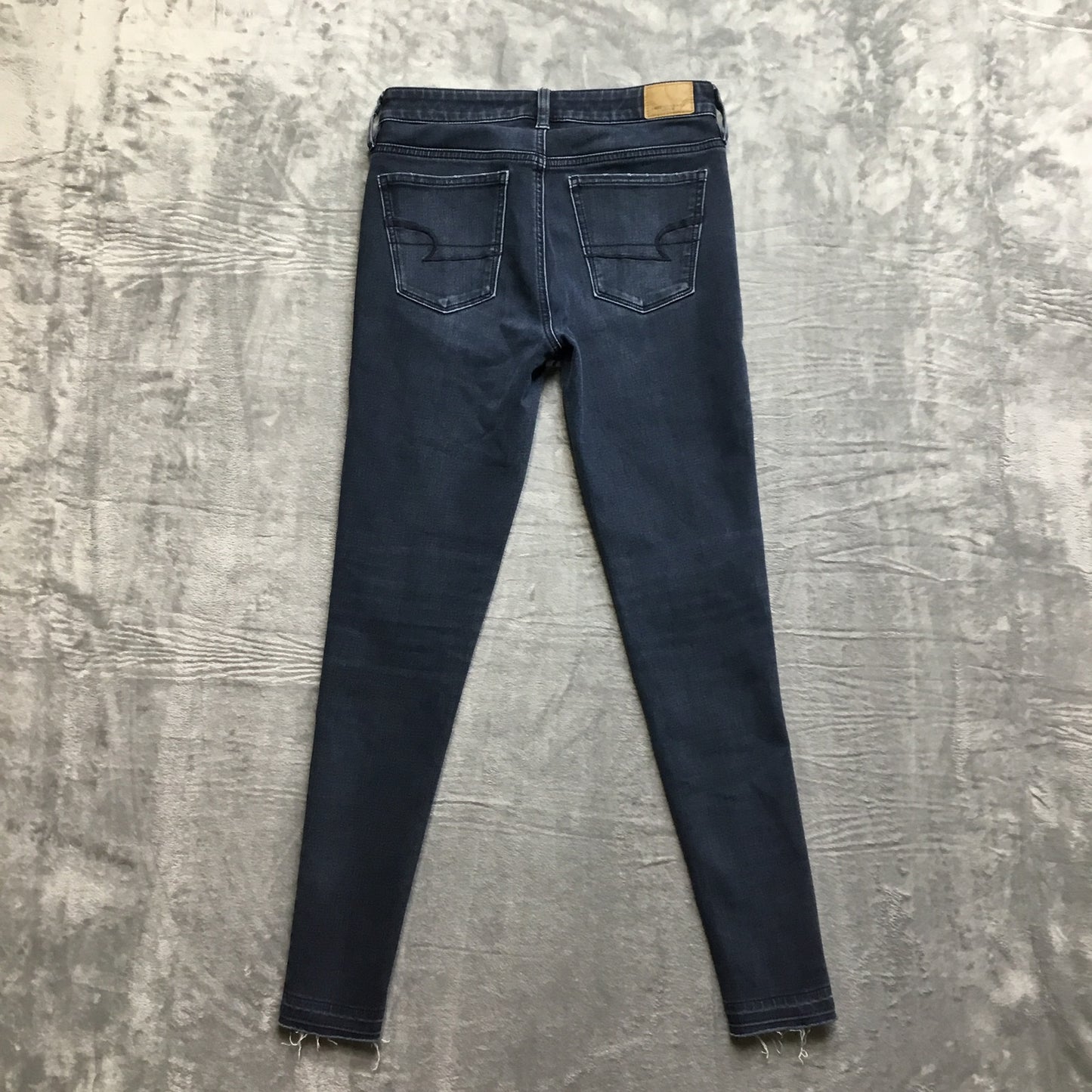 American Eagle Distressed Super Stretch x4 Hi-Rise Jegging Women's Size 2 Black