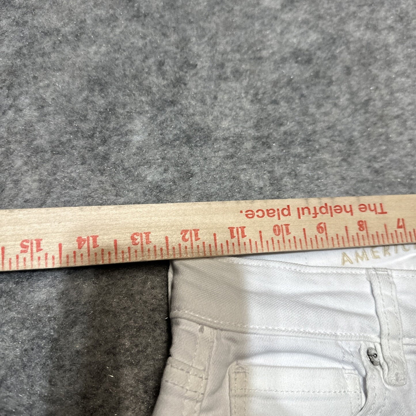 NEW American Eagle Stretch Women's Mom Jean Size 00R White Denim