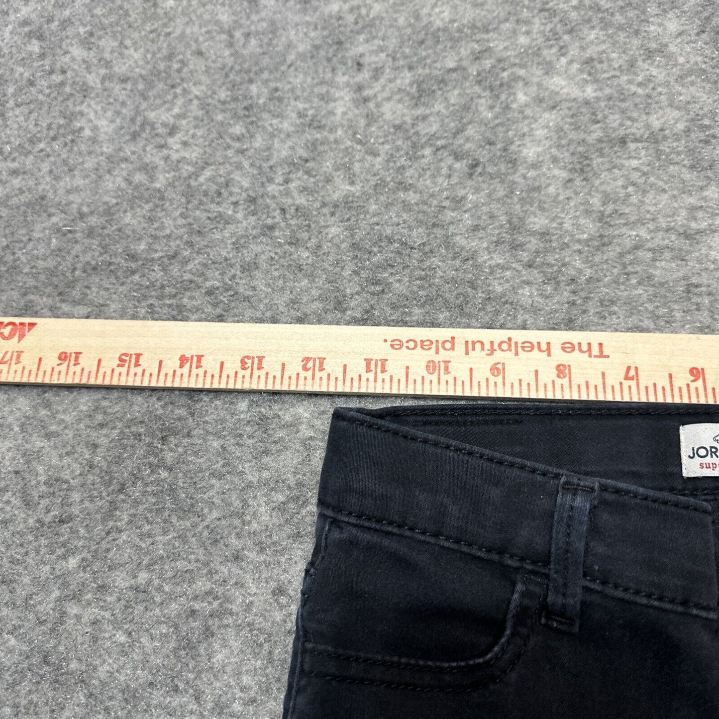 Jordache Youth Girls Super Skinny Jeans Size 12 Slim Black Denim