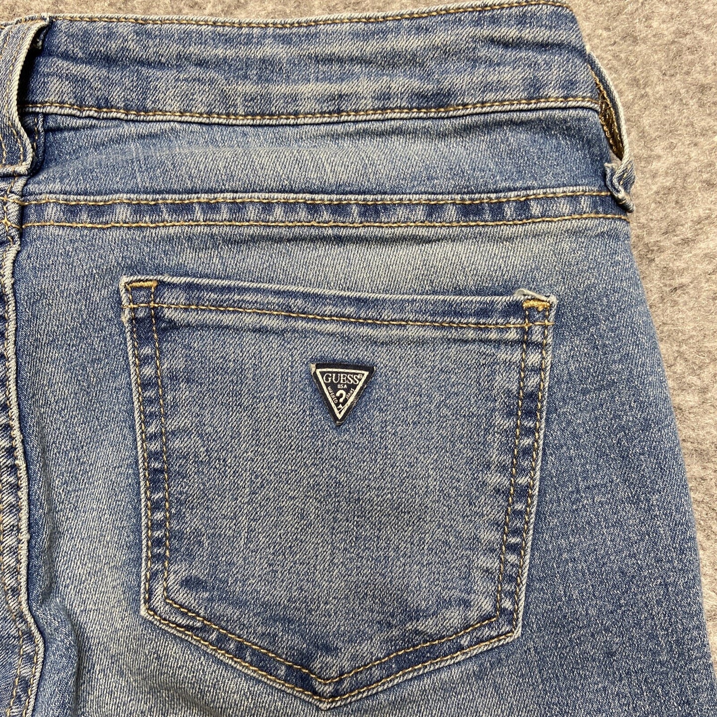Guess Low Rise Jegging Maxine Fit Cropped Jeans Women's Size 27 Blue Denim