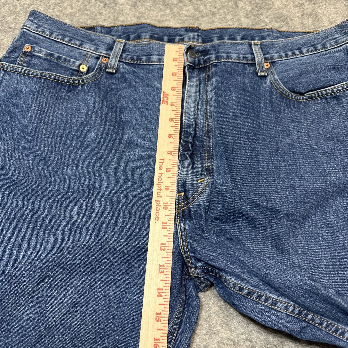 Levi's 550 Relaxed Fit Men's Straight Jeans Size 42x30 Blue Medium Wash Denim