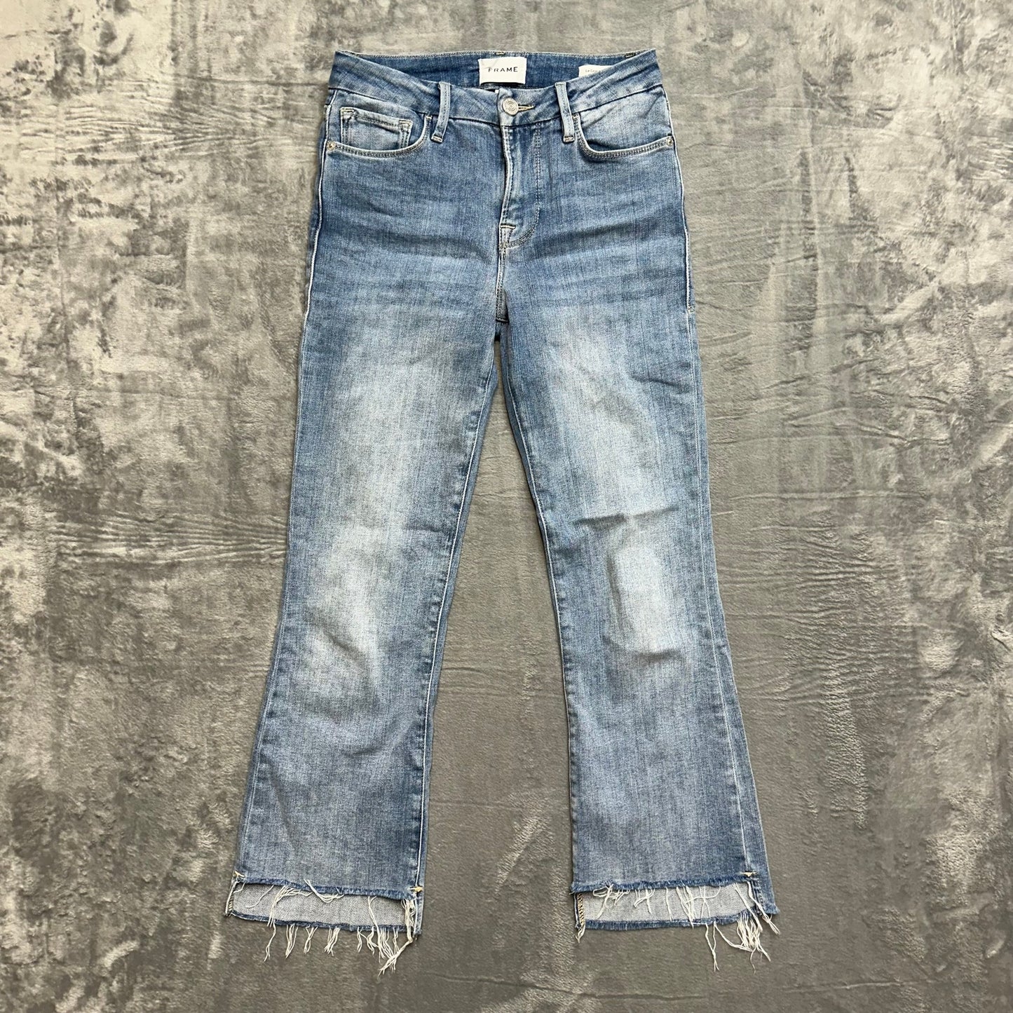 FRAME Bootcut Cut Off Jeans Women's Size 26 Blue Denim