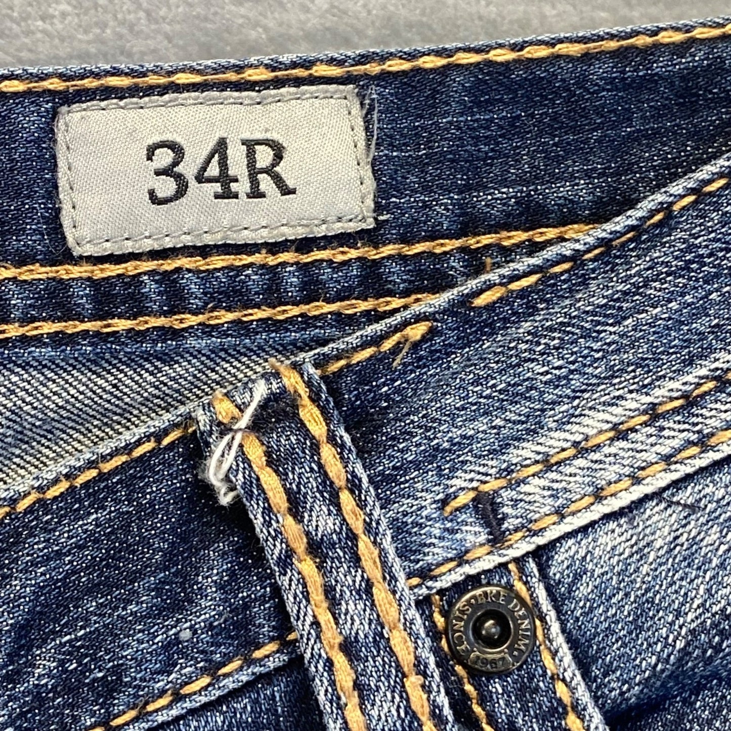 BKE Men's Ryan Straight Jeans Size 34R Blue Medium Wash