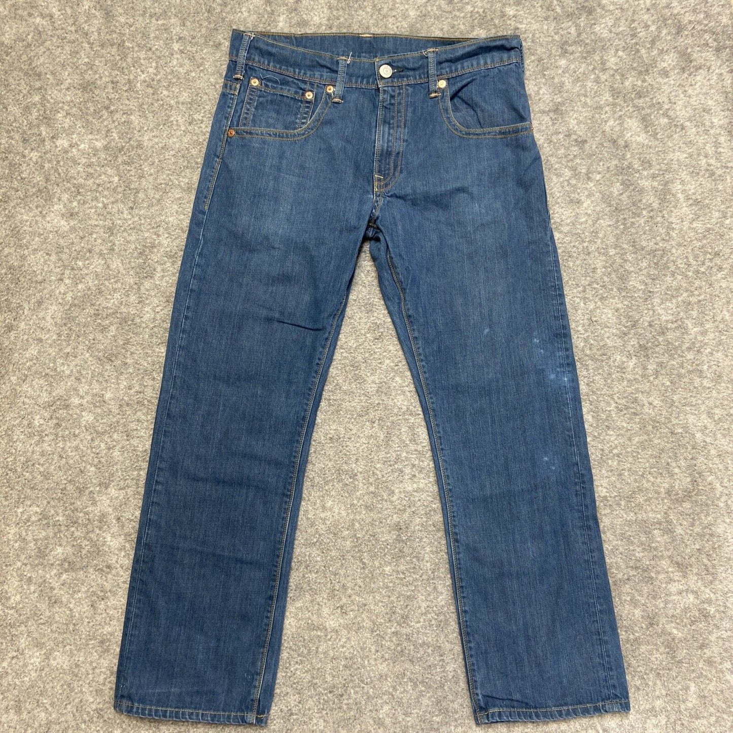 Levi's 504 Regular Straight Jeans Men's Size 36x32 Blue Denim