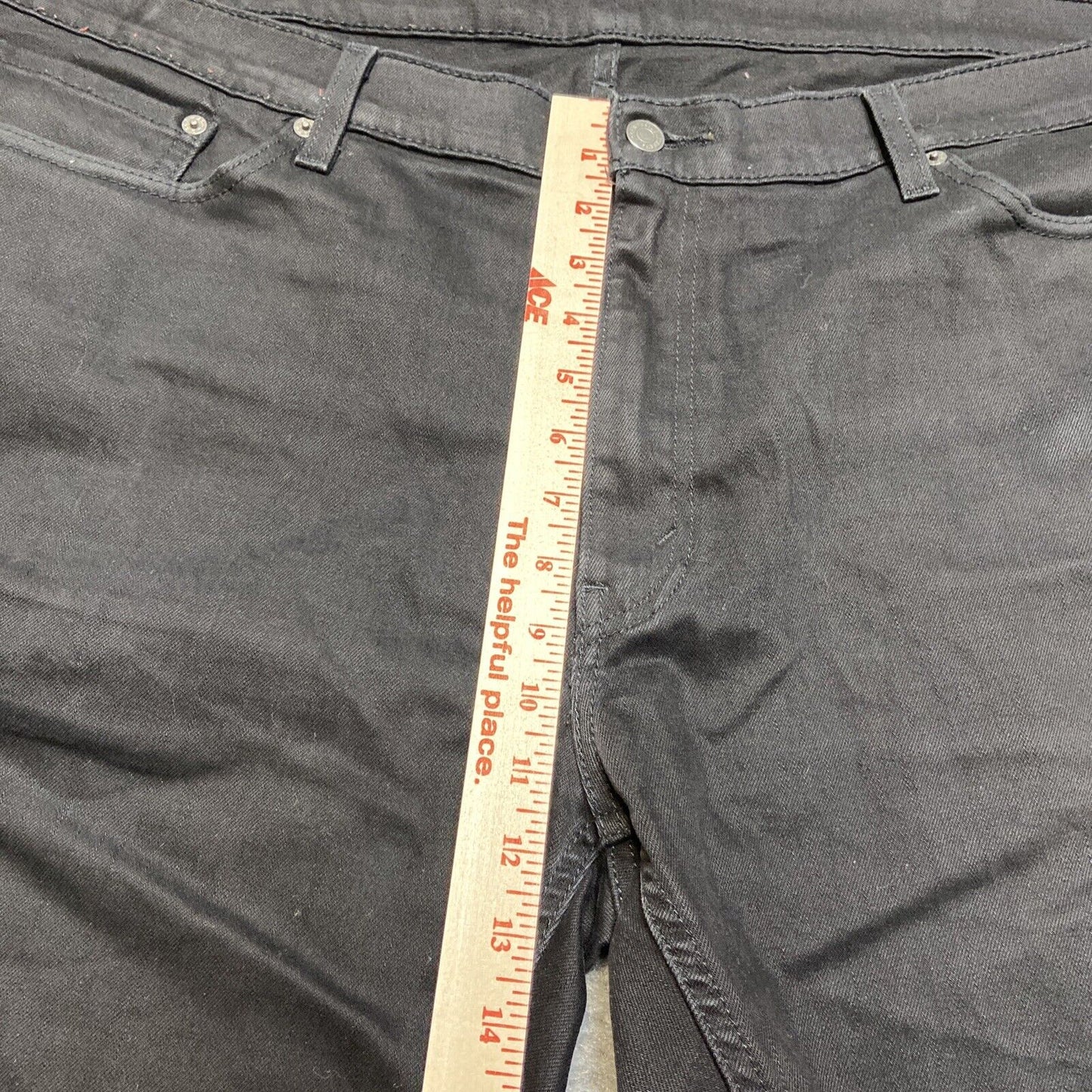 Levi's 541 Athletic Taper Metallic Reflective Jeans Men's Size 44x34 Black Denim