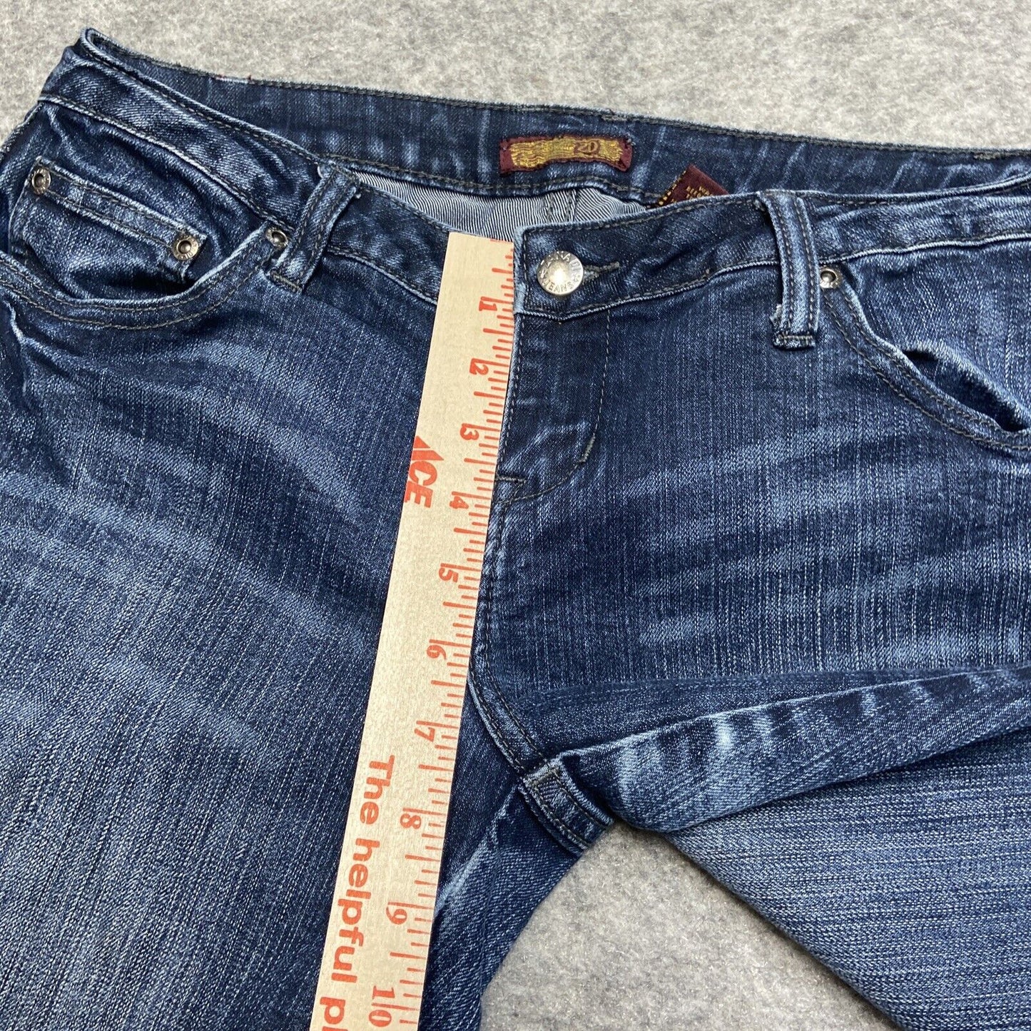 Zana Di Premium Skinny Jeans Women's Size 9 Dark Wash Faded Denim