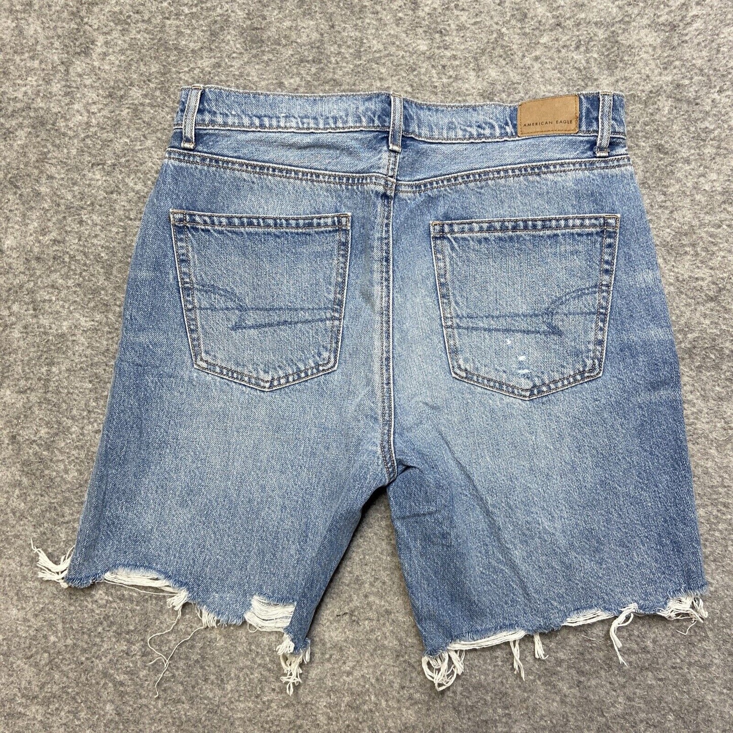American Eagle Skater Short Women's Size 14 Blue Light Wash Denim