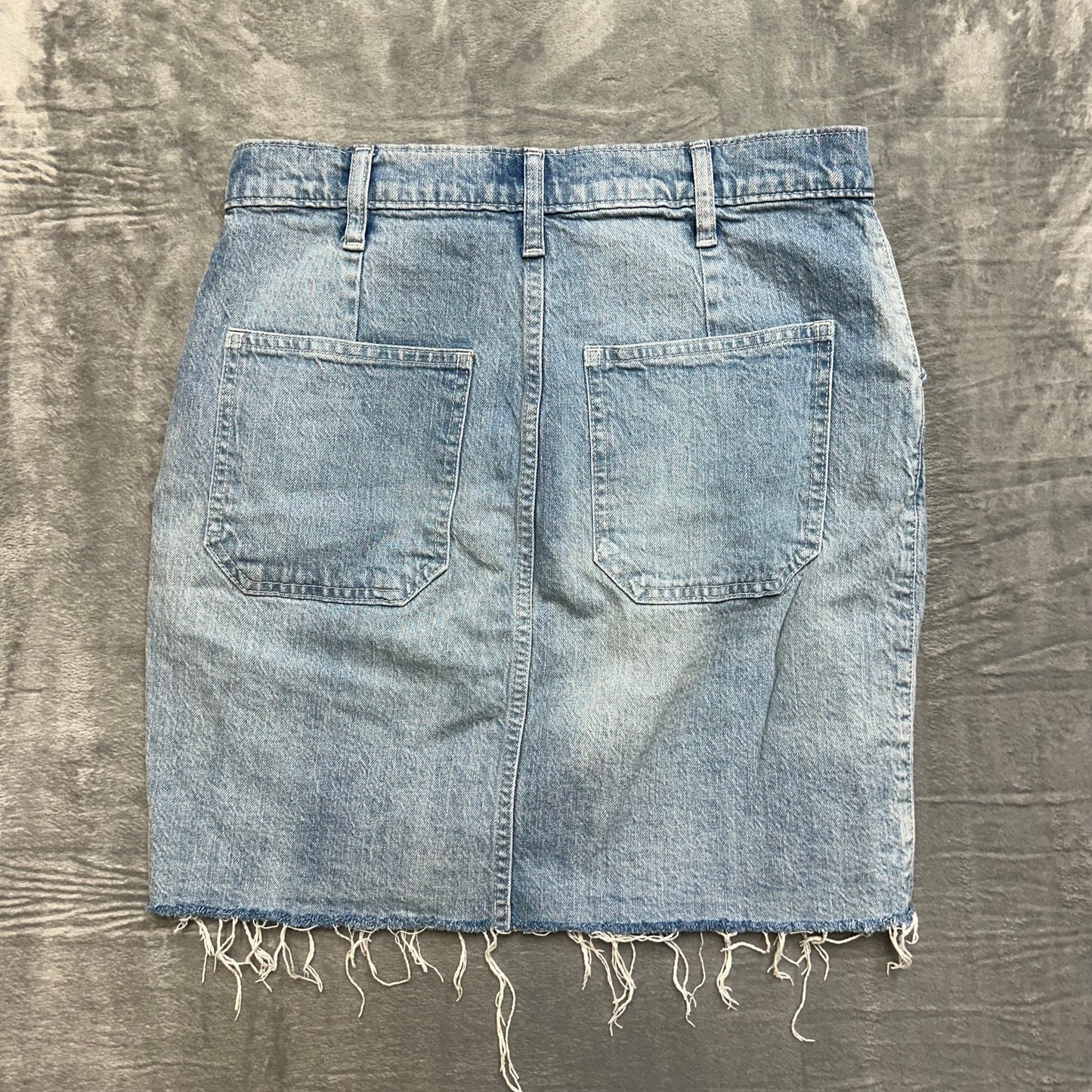 Gap Straight Flap Pockets Skirt Women's Size 8 Light Blue Denim