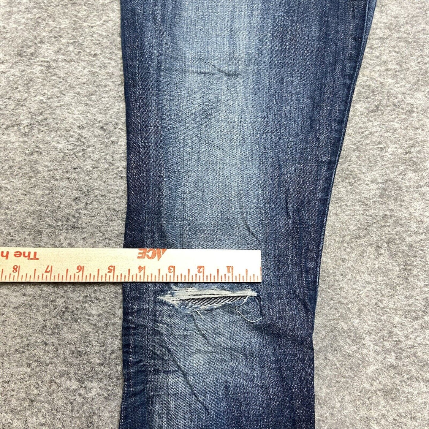Citizens of Humanity Distressed Bootcut Jeans Women's Size 28 Dark Blue Faded
