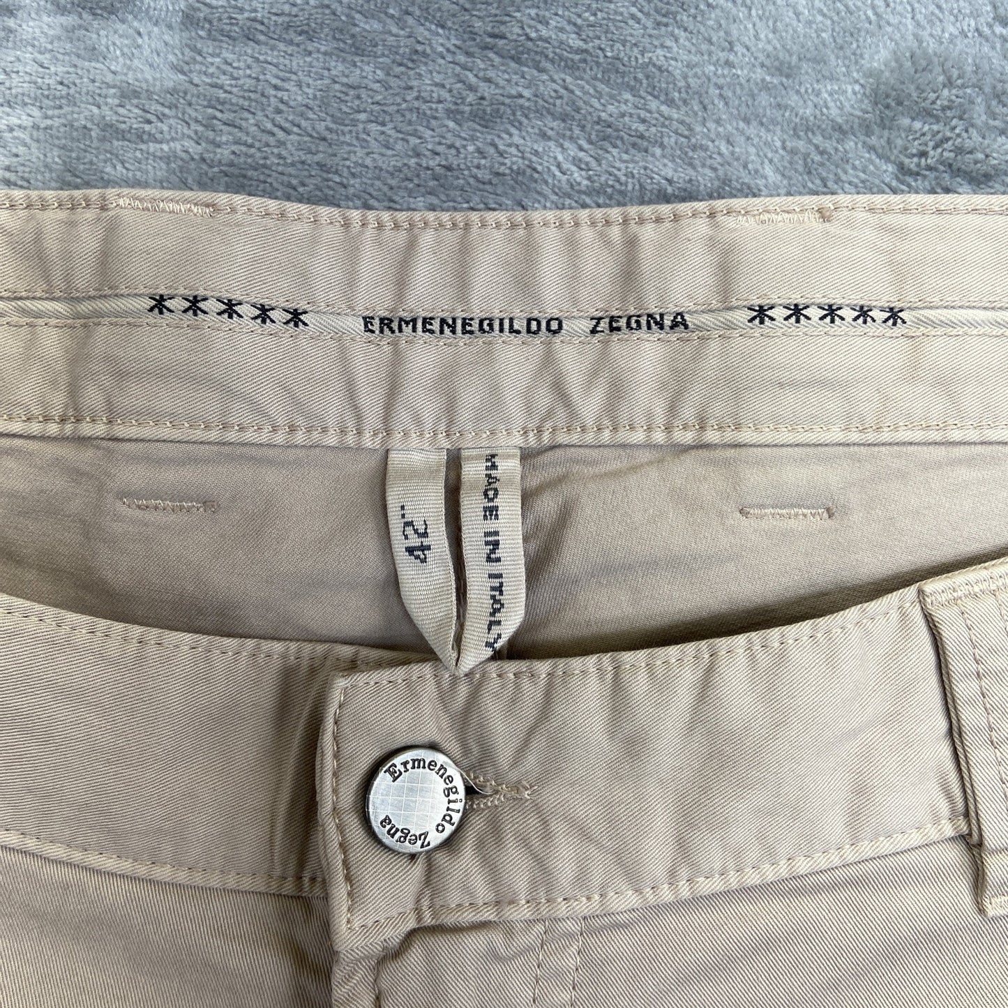 New Ermenegildo Zegna Straight Jeans Men's Size 42 Beige