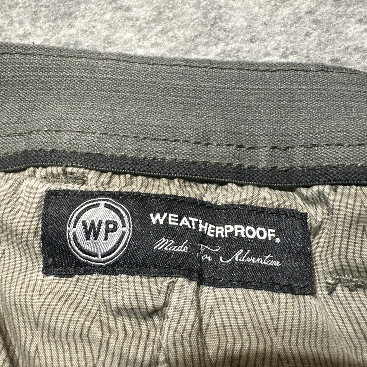 Weatherproof Men's Straight Utility Pants Size 38x32 Gray Pants