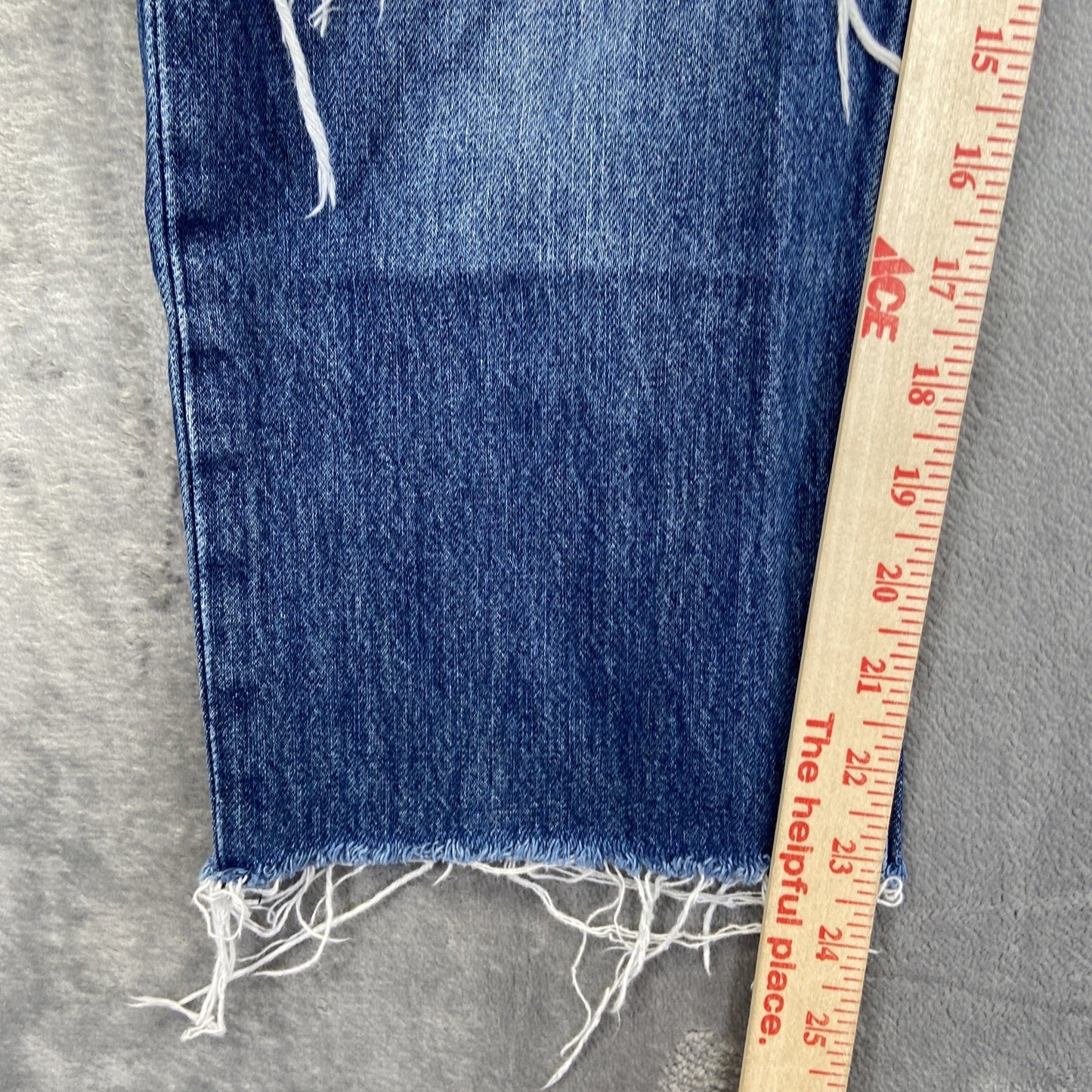 Levi's Low Pro Straight Distressed Jeans Women's Size 24 Blue Denim