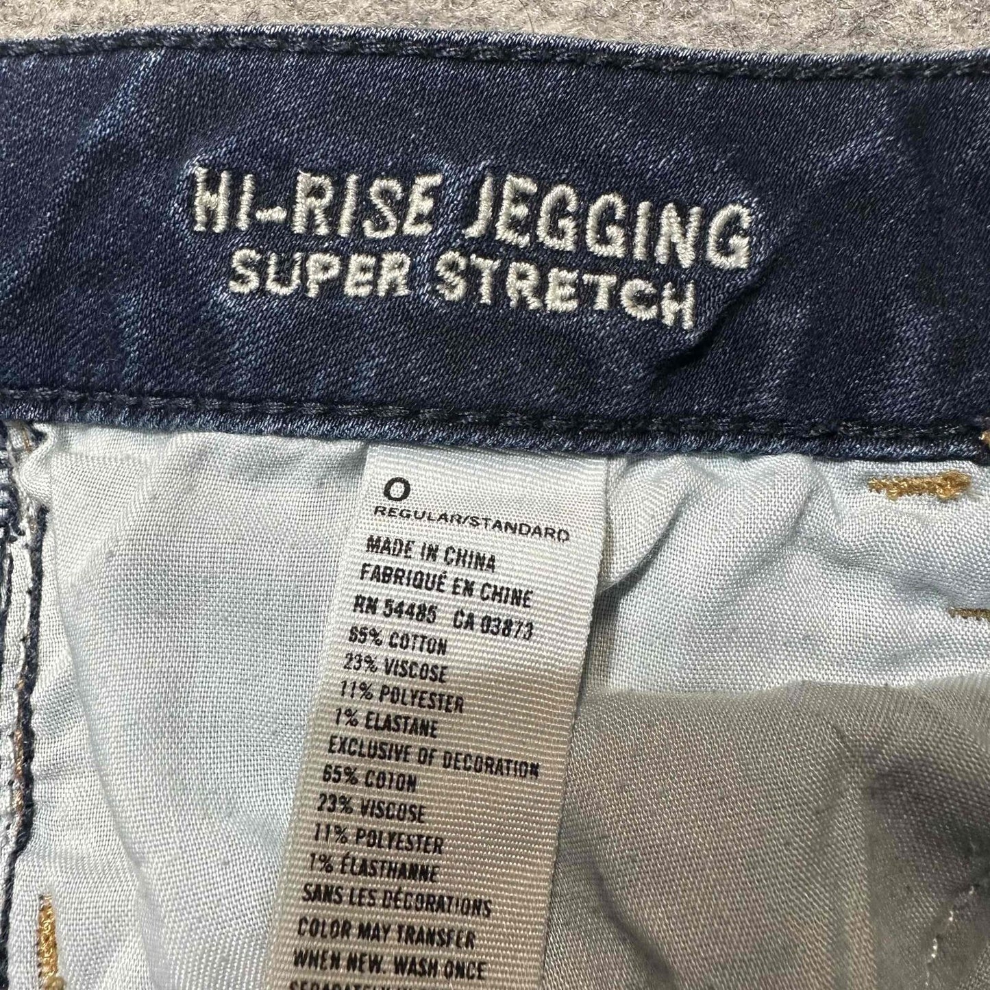 American Eagle Women's Distressed Super Stretch Hi Rise Jegging Size 0R Blue