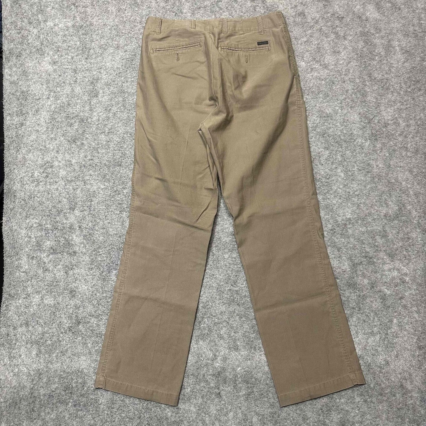 Calvin Klein Men's Chino Trousers Size 30x30 Brown Khaki Medium Wash Pants