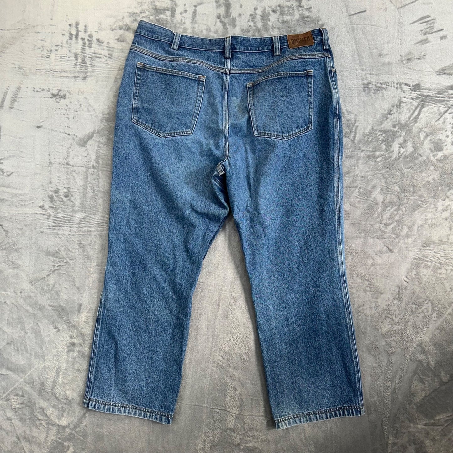Duluth Men's Straight Leg Jeans Size 42x30 Blue Light Wash