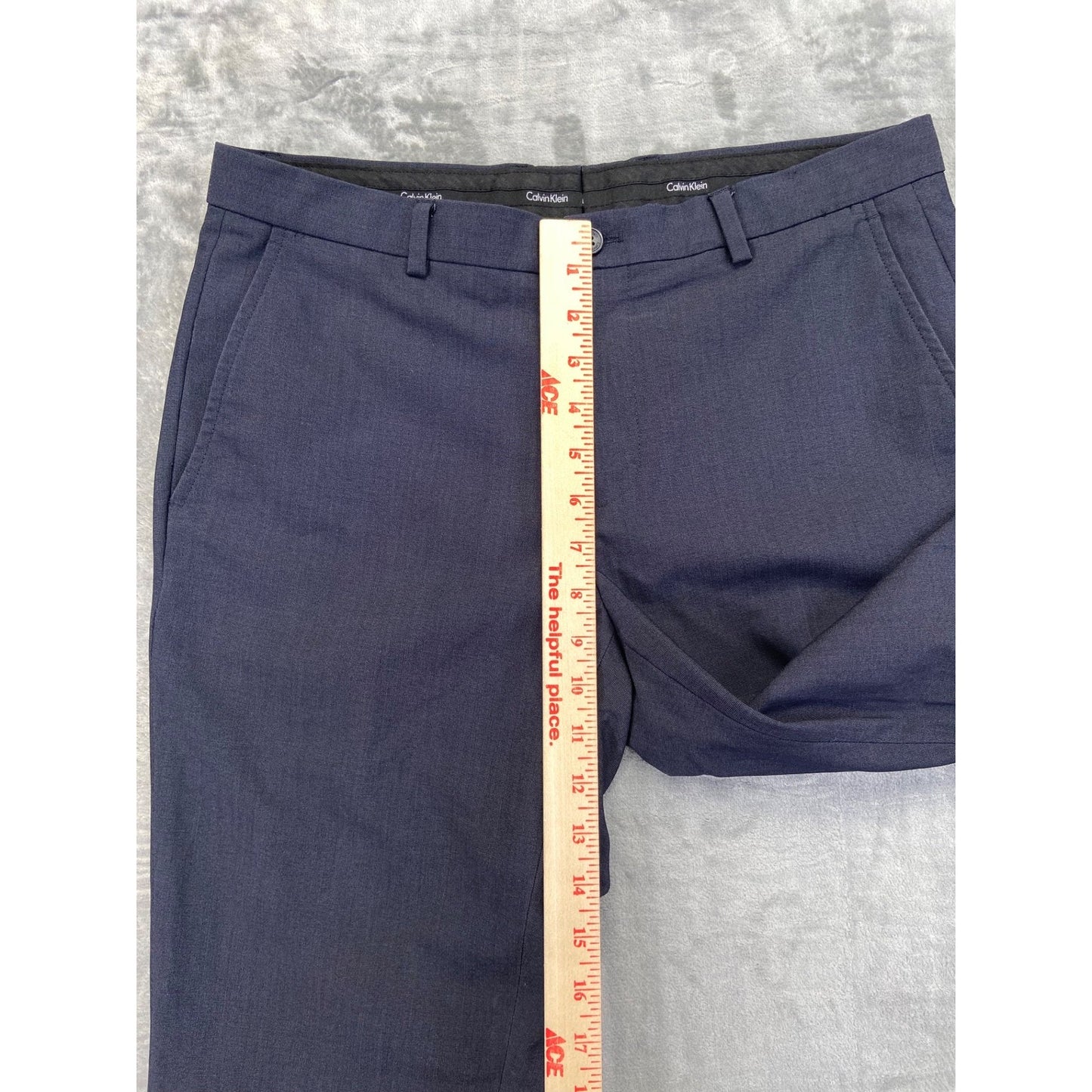 Calvin Klein Men's Dress Pants Straight Size 30x30 Navy Blue Formal