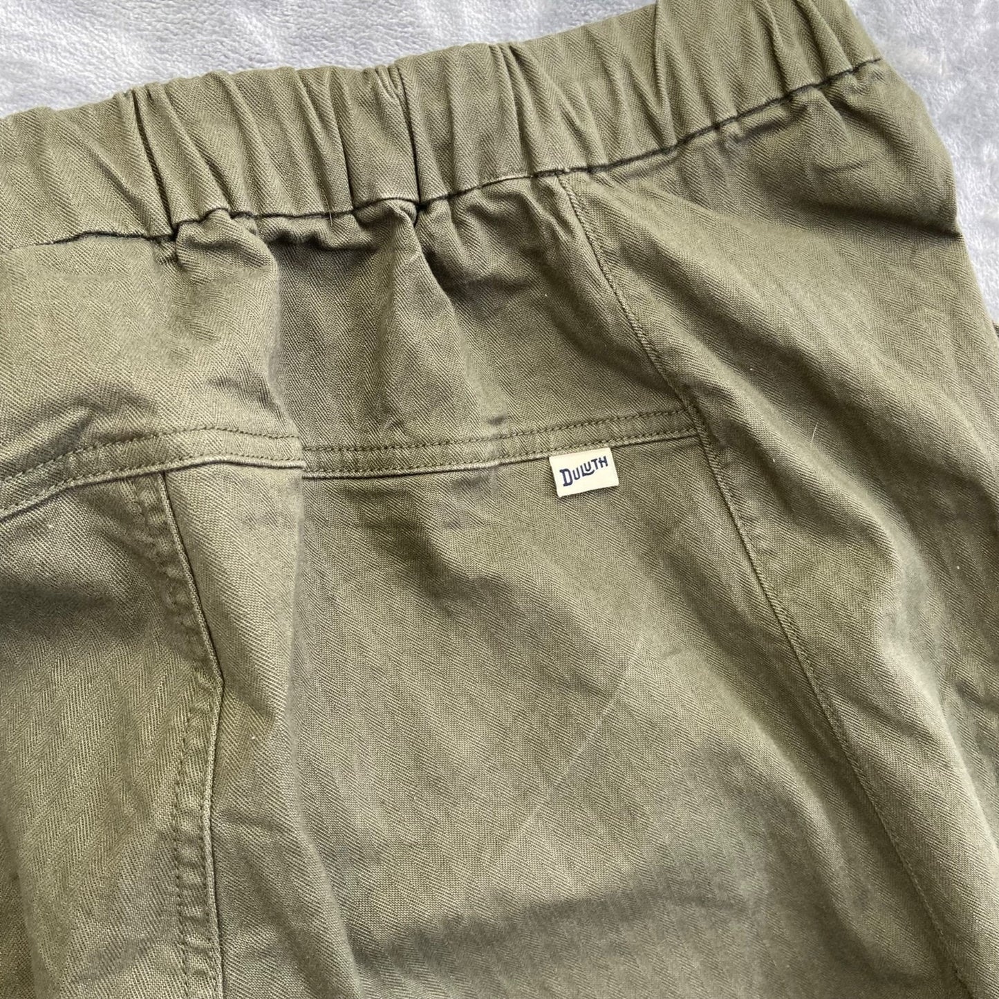 Duluth Trading Cargo Pants Women's Size 16W Olive Cotton Blend