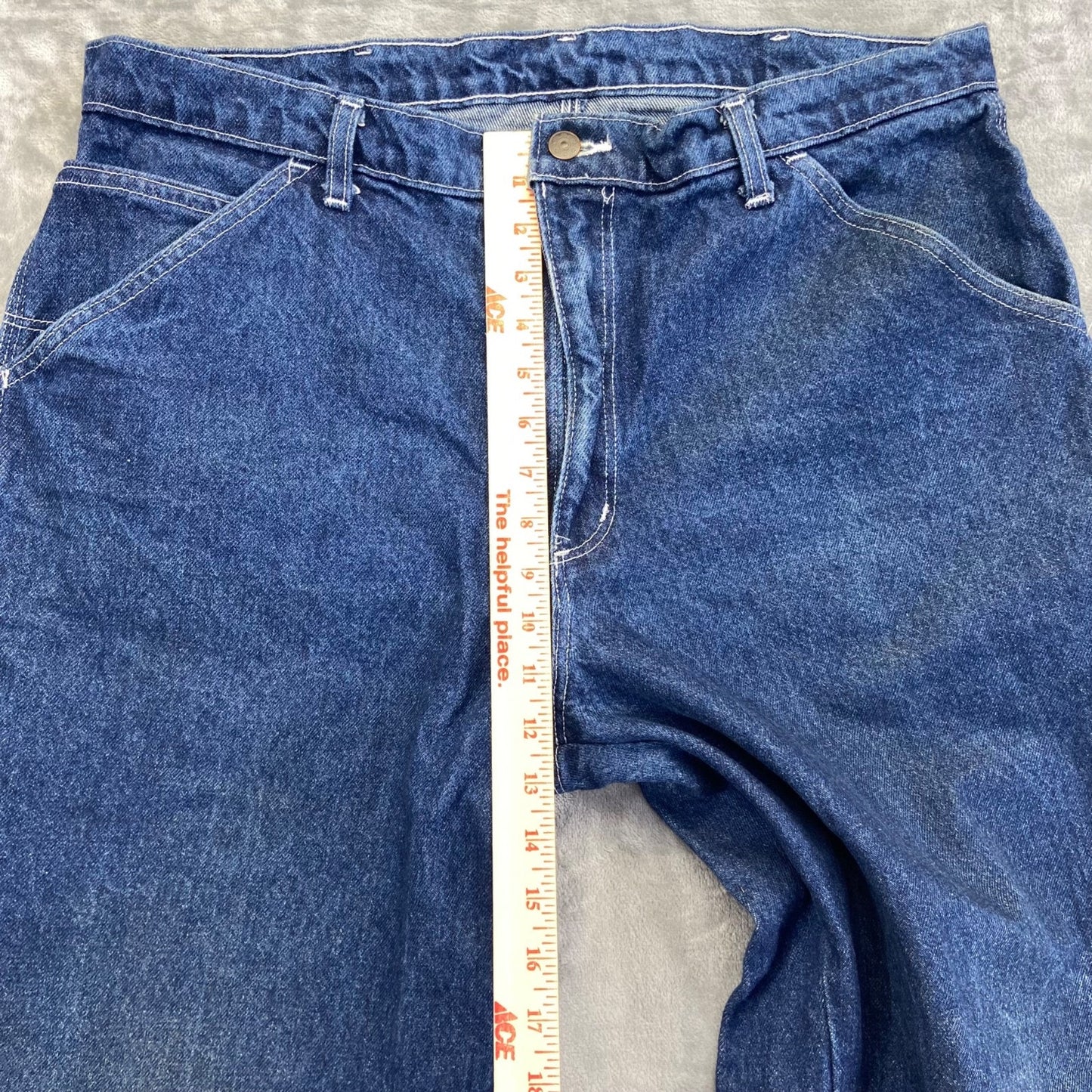 Union Line Men's Carpenter Jeans 36x30 Blue Denim
