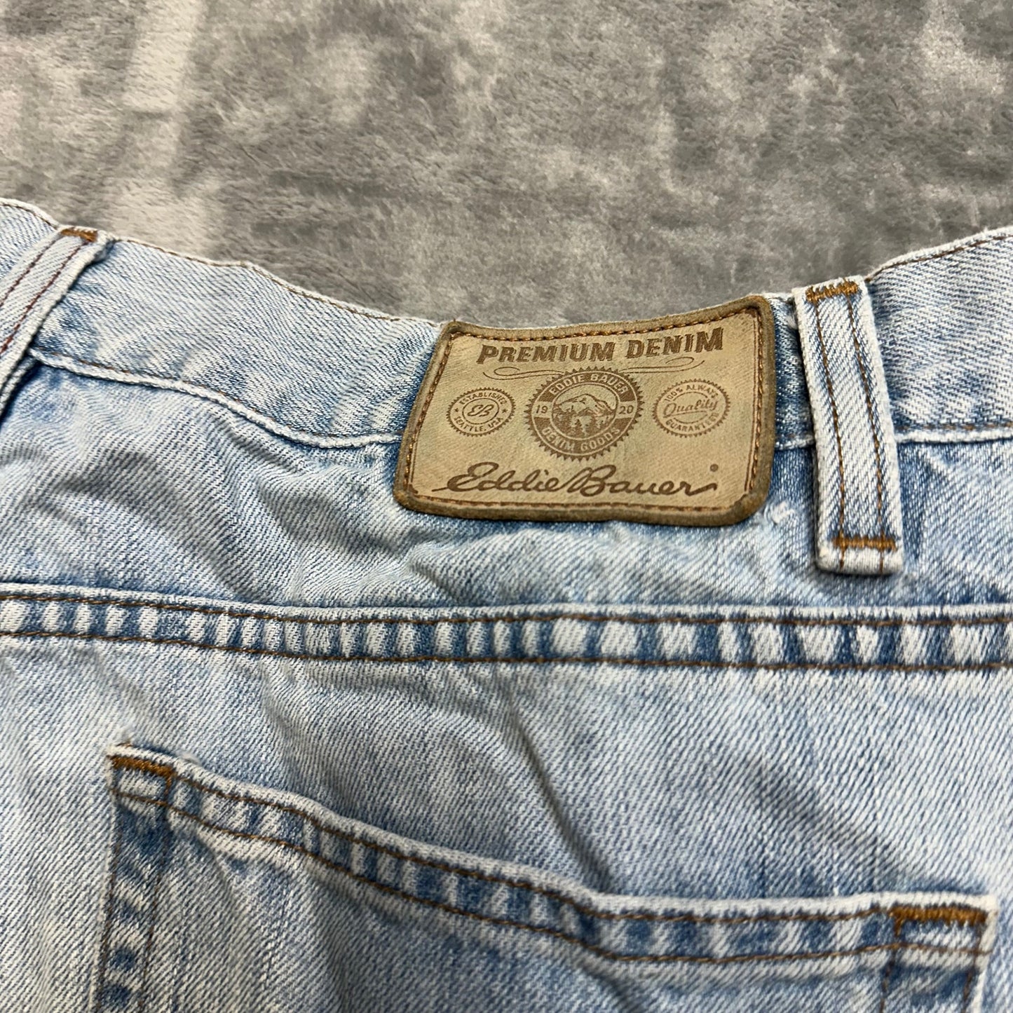 Vintage Eddie Bauer Mid Rise Straight Leg Jeans Men's Size 34x30 Blue