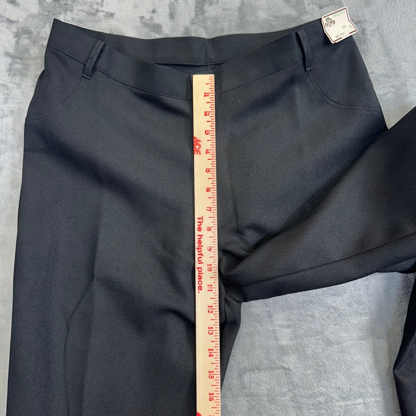 Vintage New Mesquite Women's Flared Western Show Pants Size 32 Black