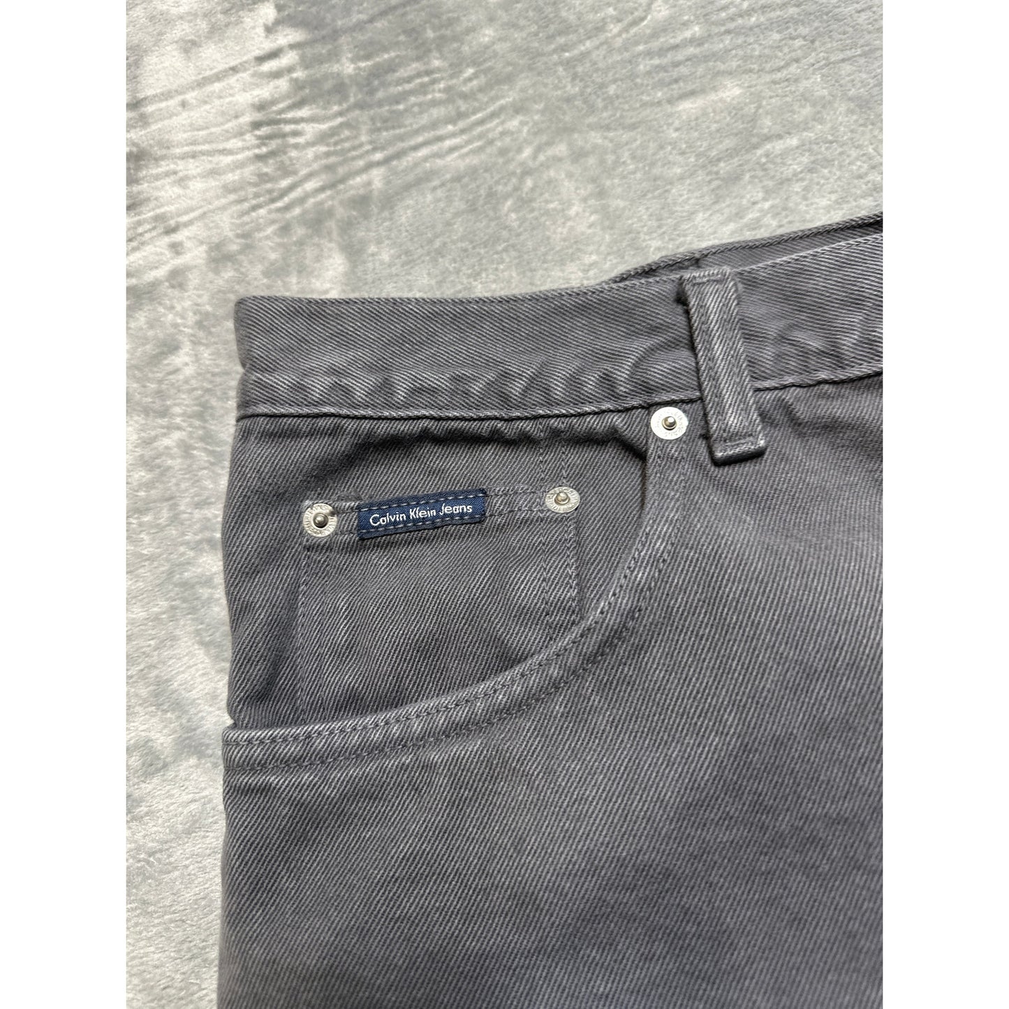 Calvin Klein Jeans Straight Jeans Men's Size 40x32 Black Denim