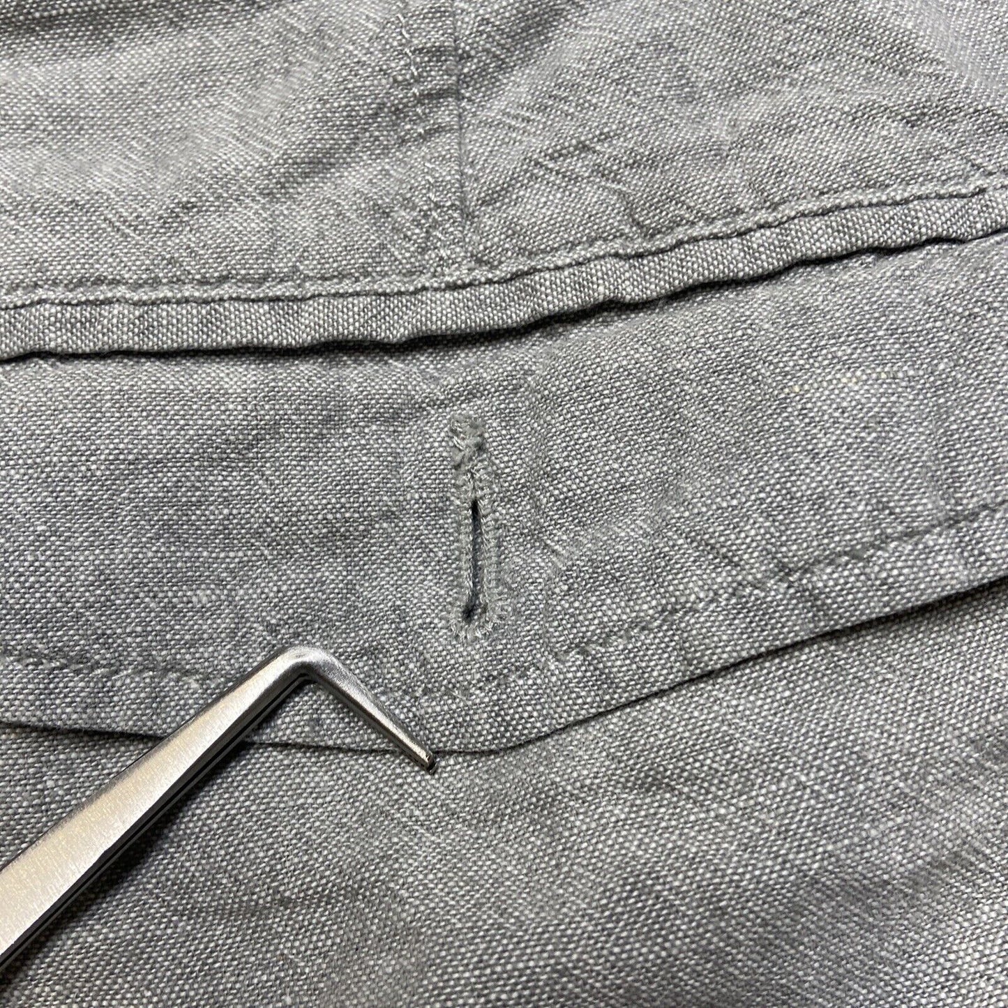 J Crew Linen Shorts Men's Size 33 Gray Shorts Summer Casual
