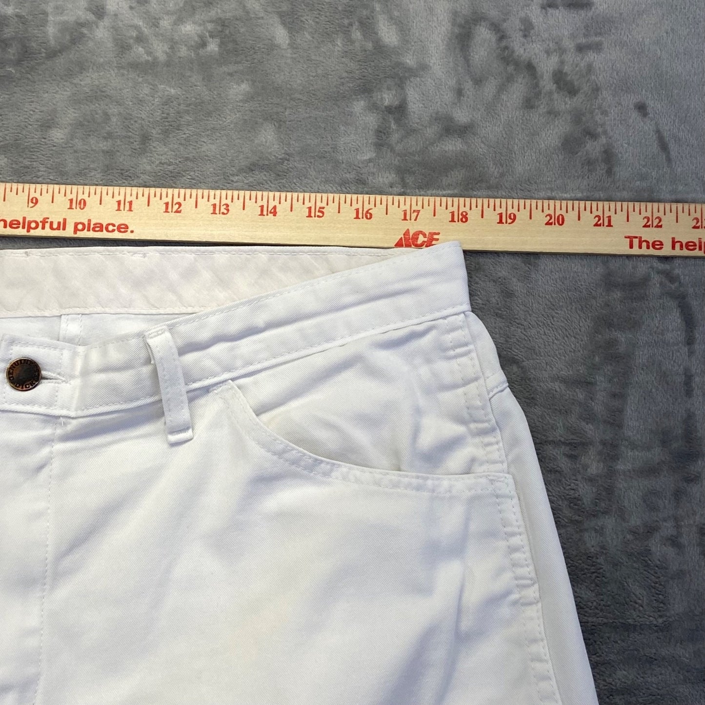 Dickies Men's Carpenter Pants Straight White Size 4