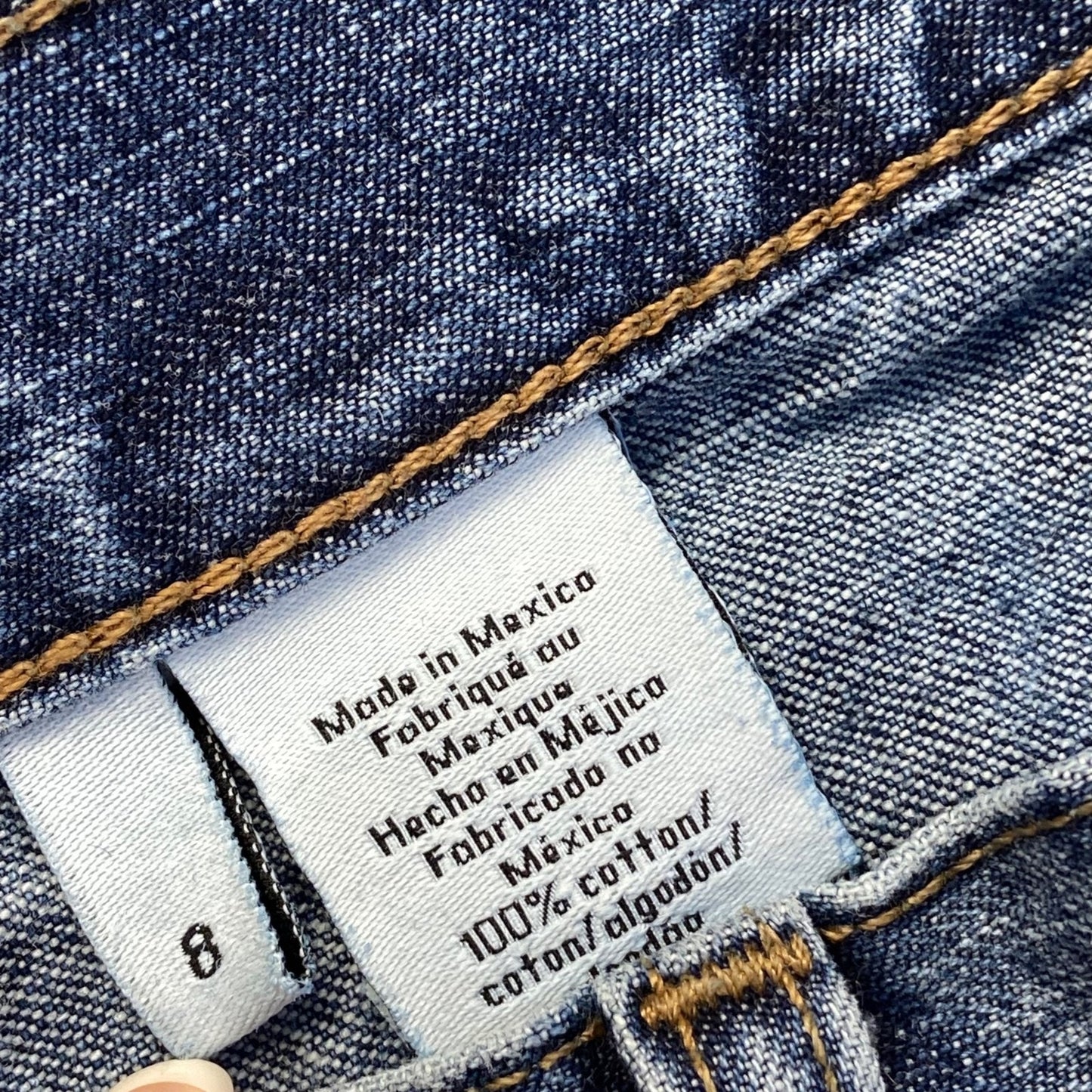 Calvin Klein Straight Leg Jeans Women's Size 8 Blue Denim Cotton