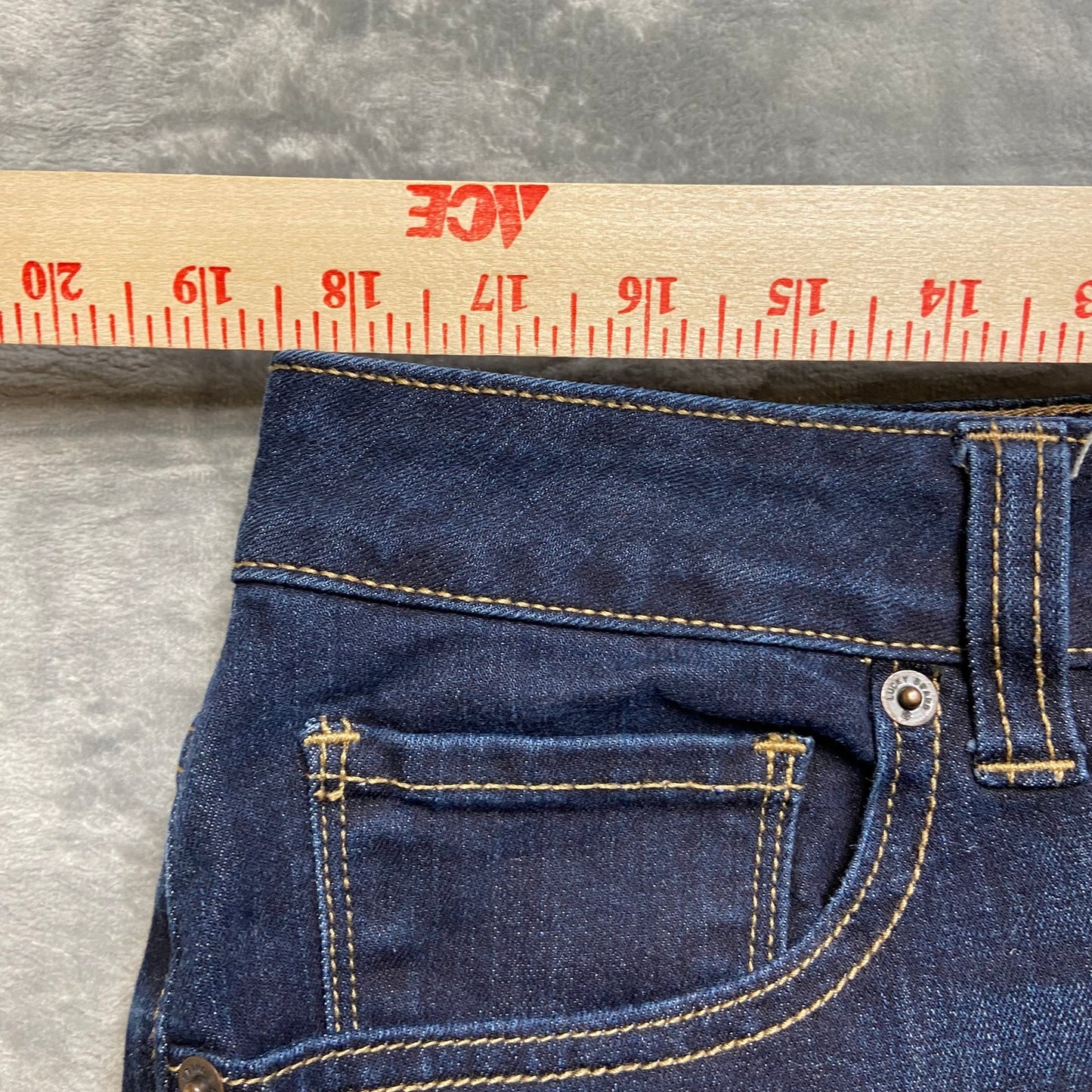 Lucky Brand Ginger Skinny Jeans Women's Size 14W Blue Denim Medium Wash Cropped