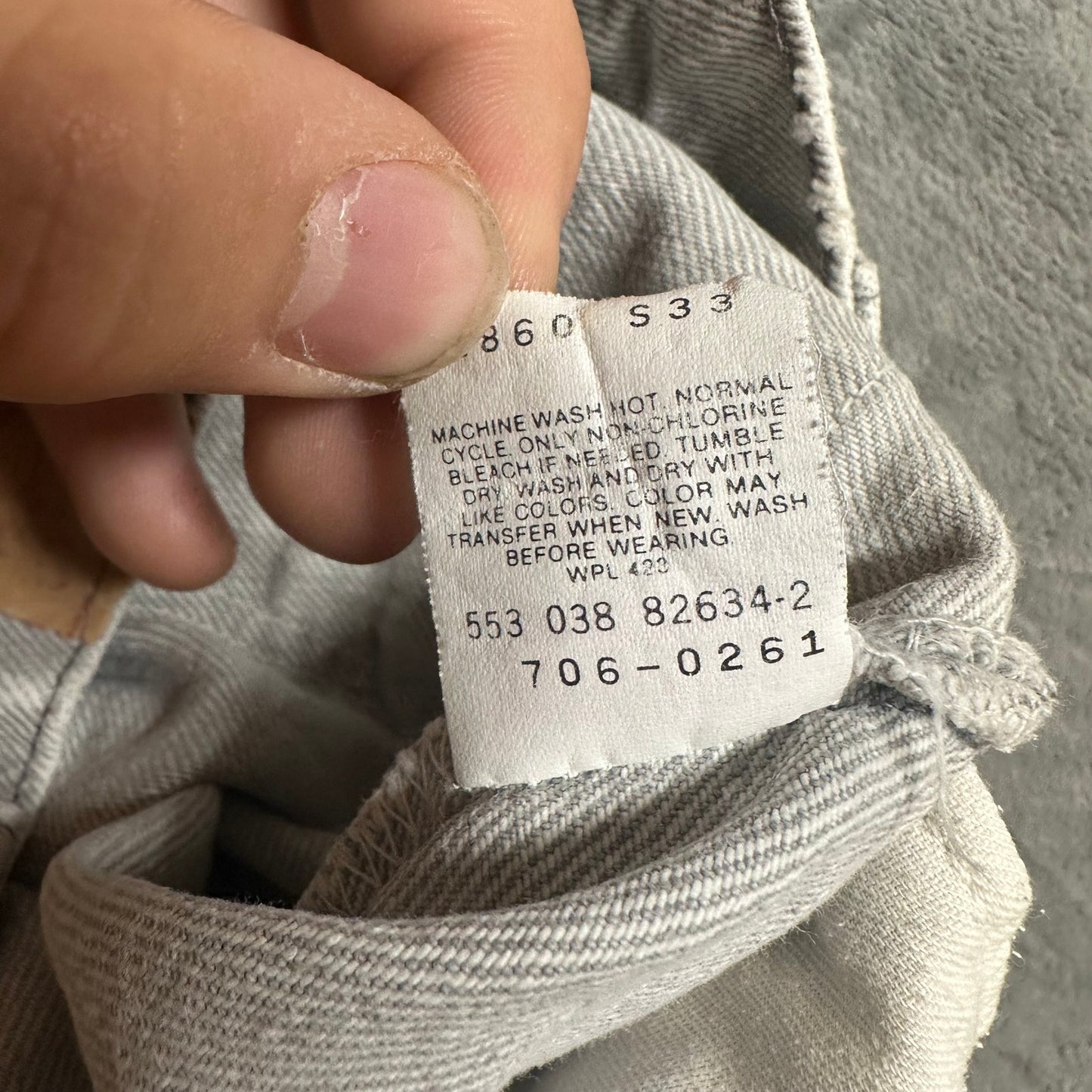Vintage Levi's 706 Student Straight Jeans Boys Size 26x28 Gray DenimVintage Levi's 706 Straight Student Jeans Boys Size 26x28 Gray Denim