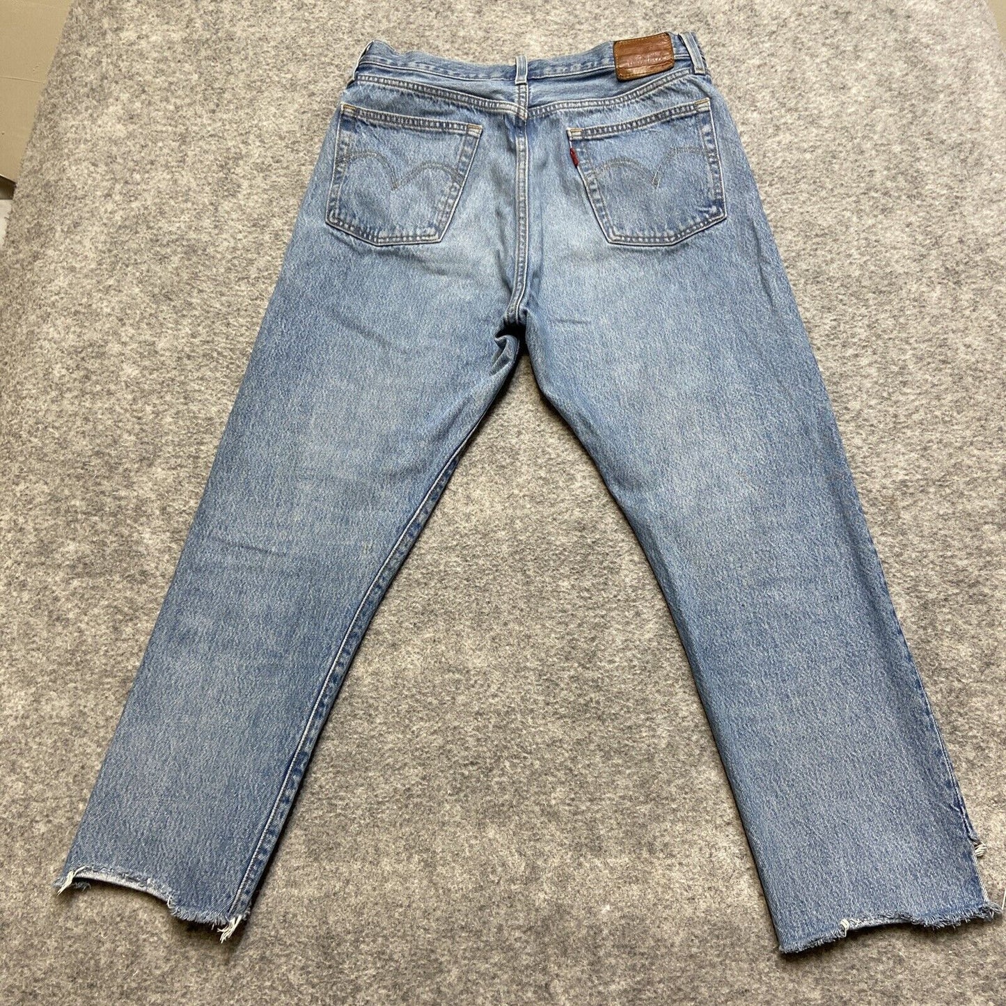 Levi's 501XX Original Fit Jeans Men's Size 30x26 Light Blue Button Fly Premium