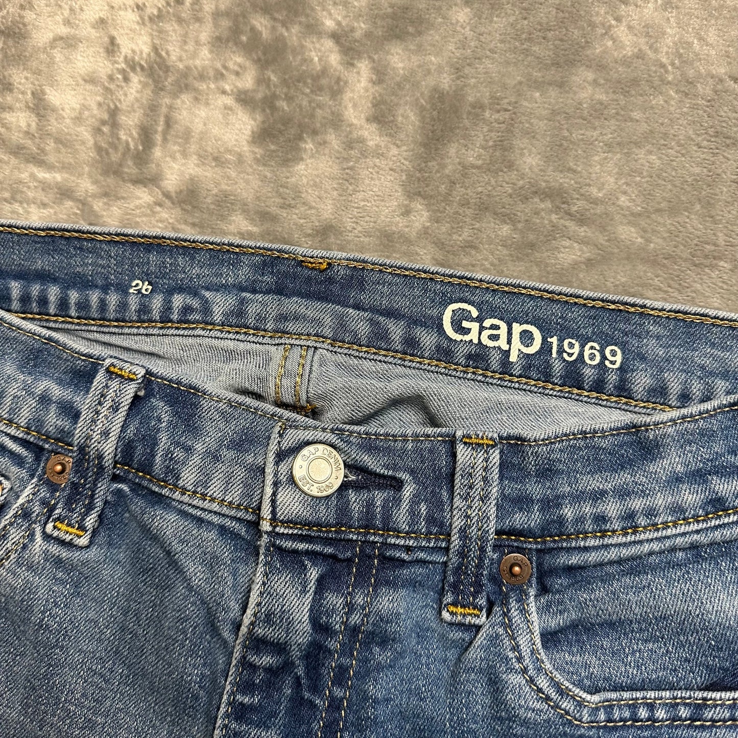 Gap 1969 Skinny Jeans Women's Size 26 Blue Denim