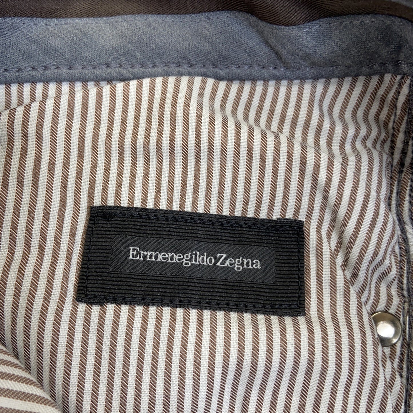 Ermenegildo Zegna Straight Jeans Men's Size 38 Gray Denim Pants