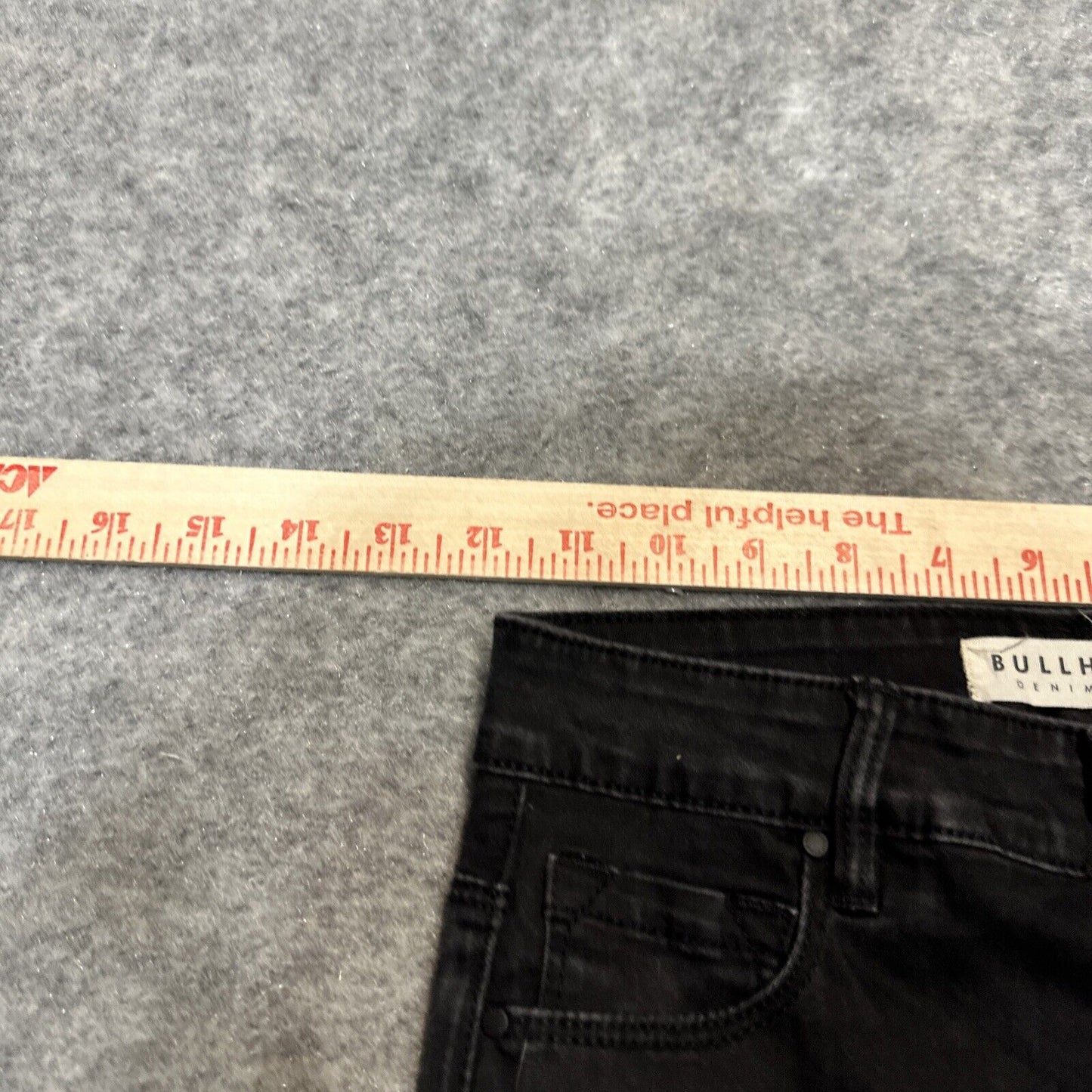 Bullhead Super High Rise Skinniest Women's Skinny Jeans Size 24 Black Dark Denim