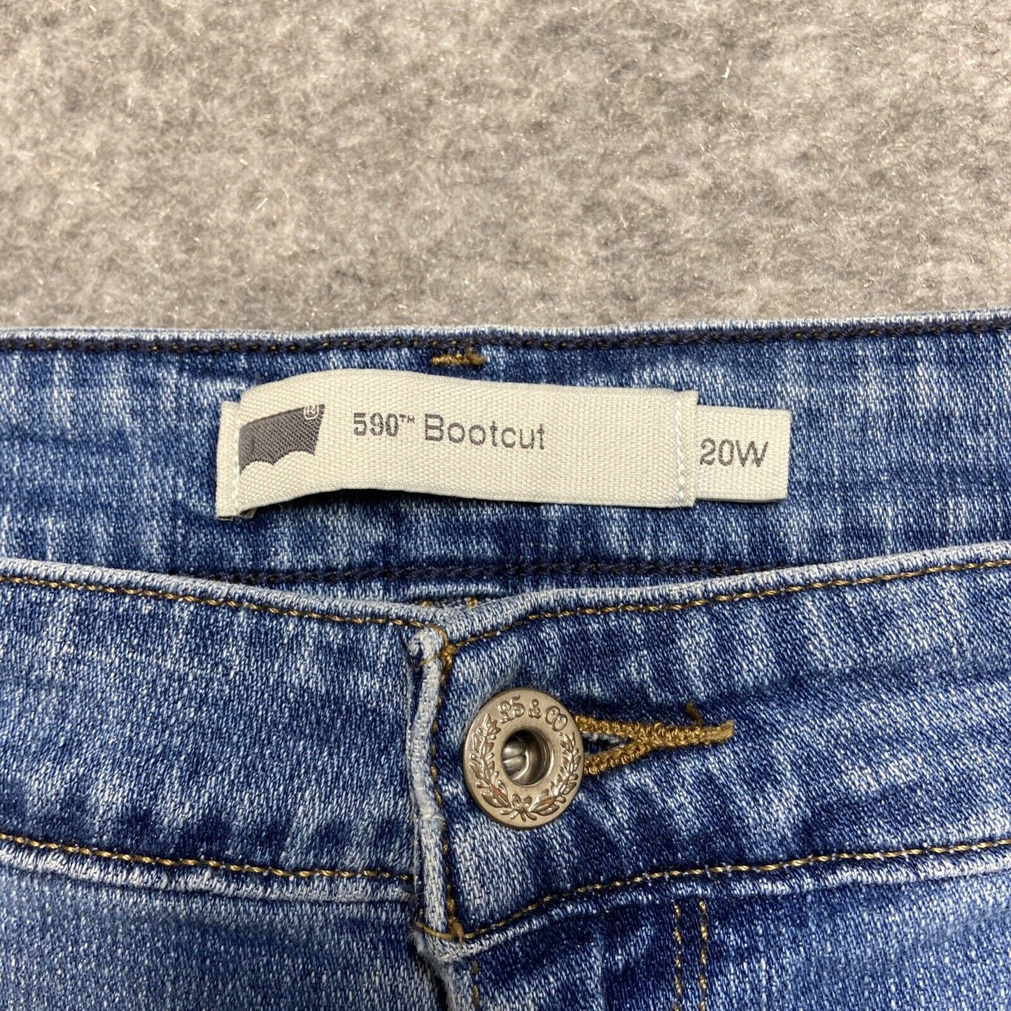 Levi's 590 Bootcut Jeans Women's Size 20W Blue Denim
