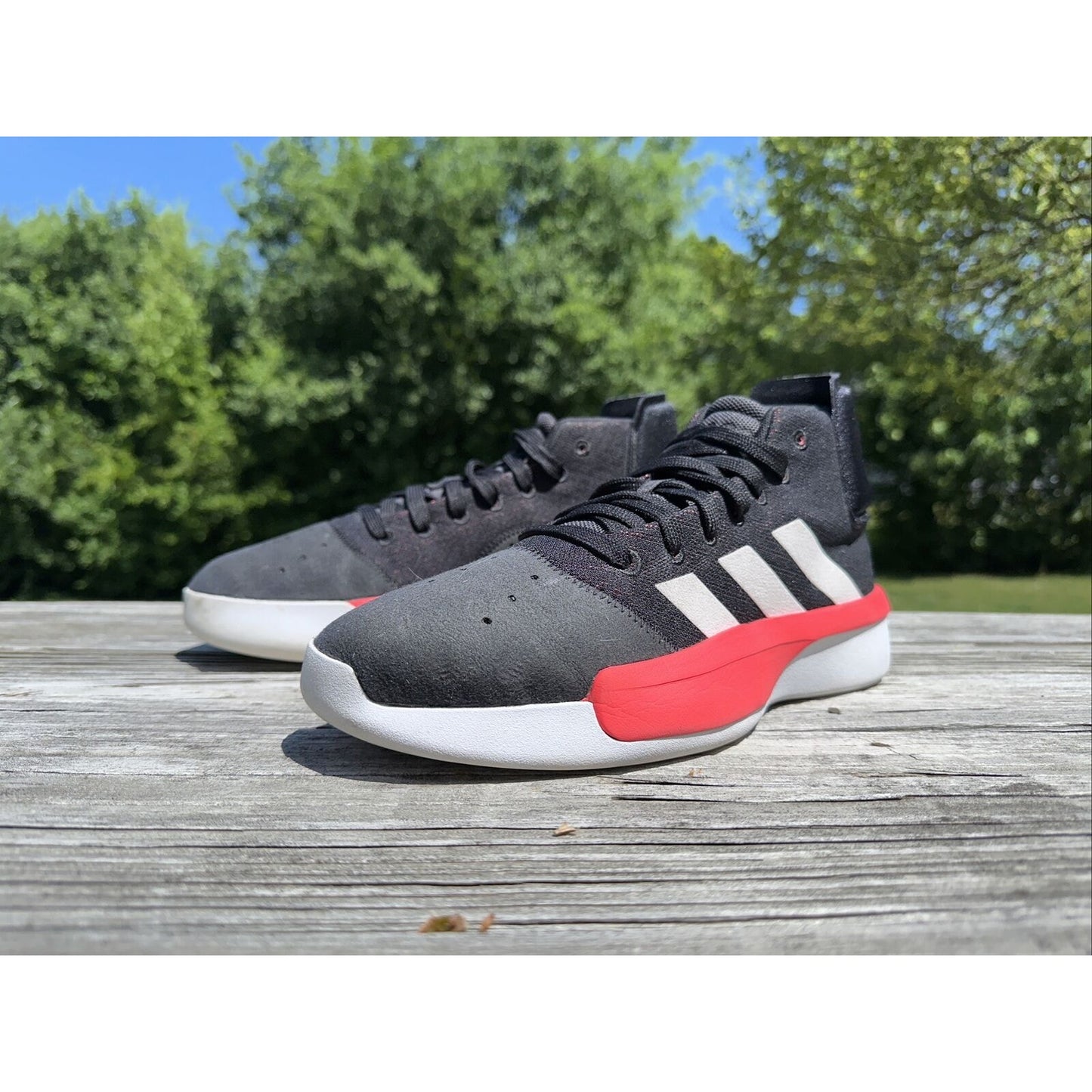 ADIDAS Men's Pro Adversary 2019 BB9192 Black Basketball Shoes Size 9.5