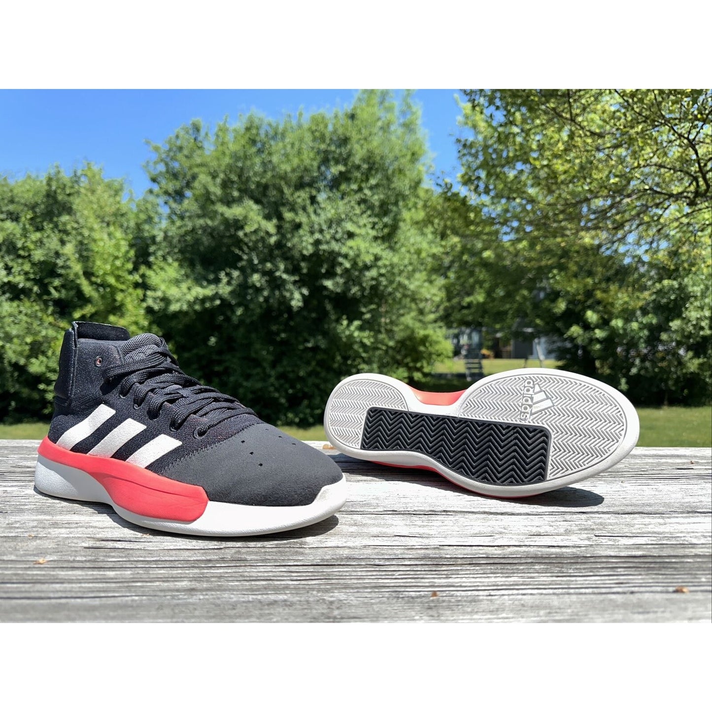 ADIDAS Men's Pro Adversary 2019 BB9192 Black Basketball Shoes Size 9.5