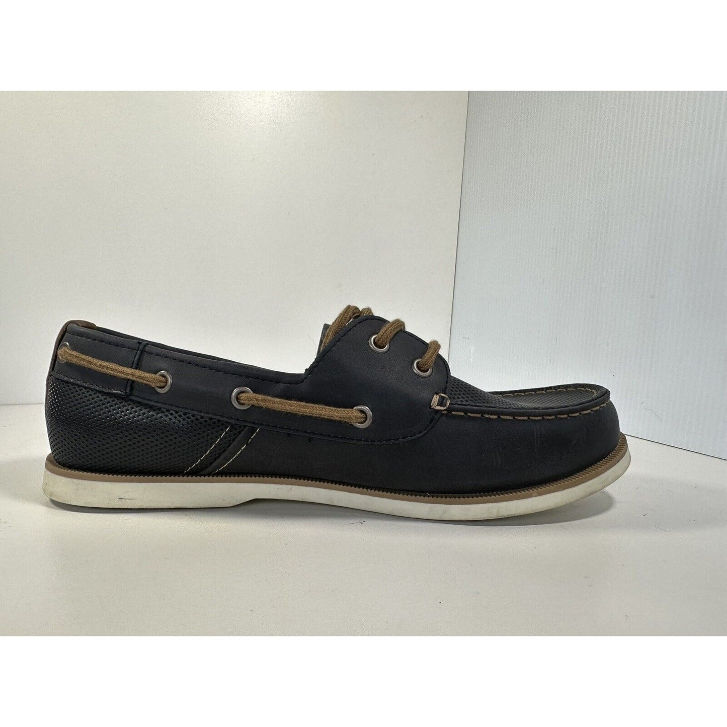 Sonoma Men's Vitalize Ortholite Navy Shoes Size 10.5 Casual Boat Loafer Oxford