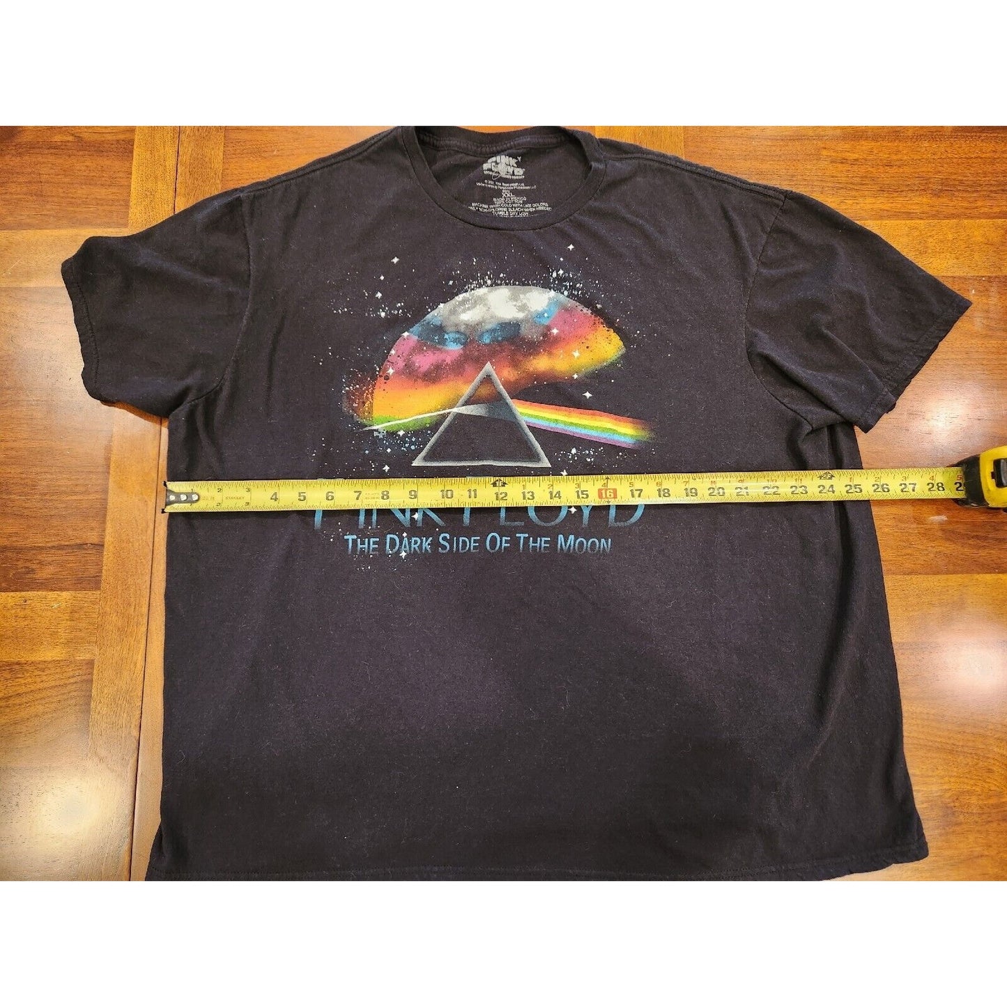 Pink Floyd Men's Licensed Dark Side Of The Moon Rainbow Prism T-Shirt XXL