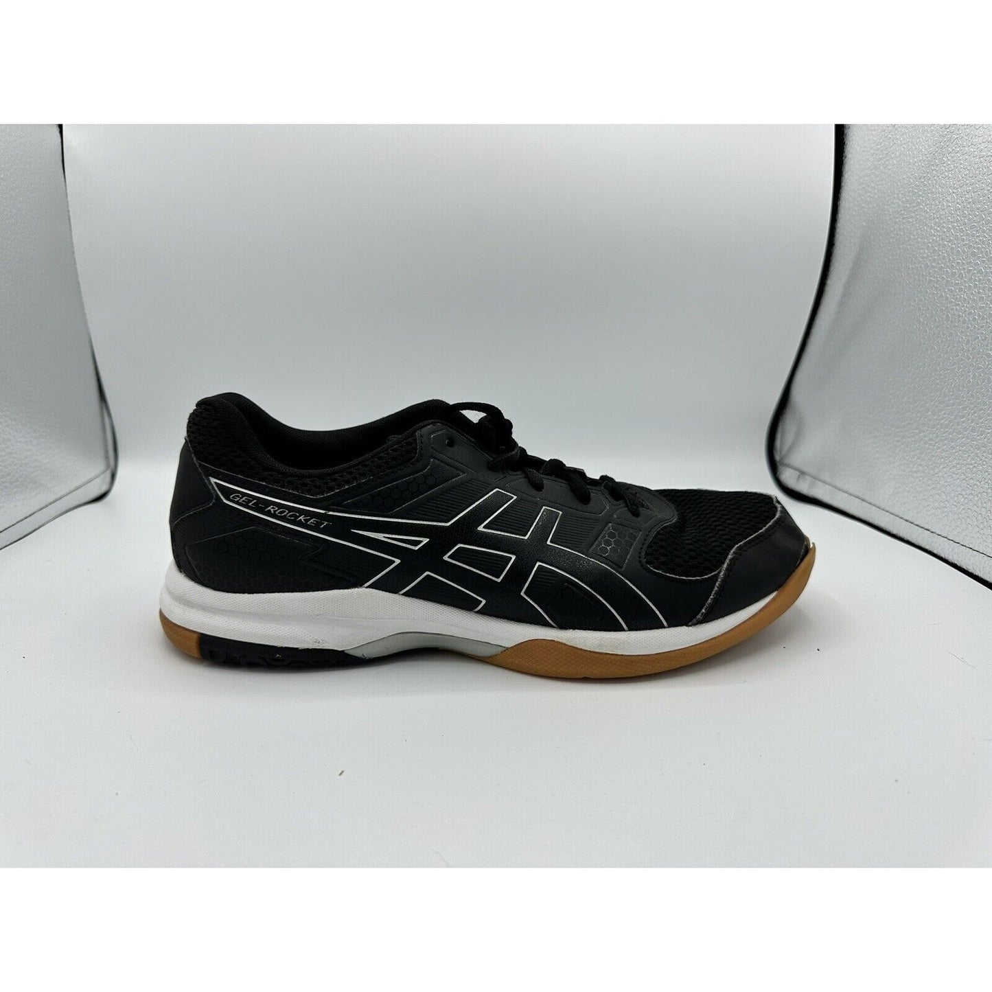 Asics Gel-Rocket Women's Size 9.5 Black Athletic Volleyball Shoes EUC B756Y