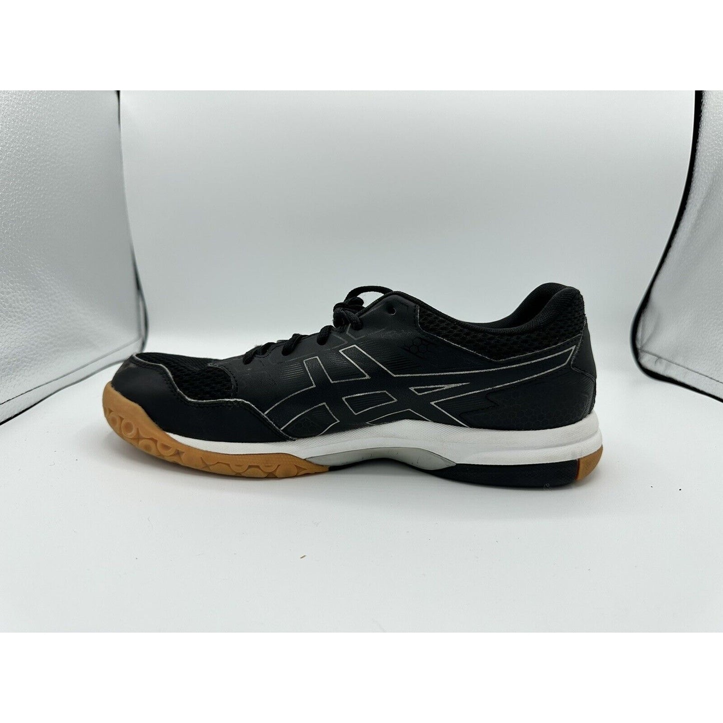 Asics Gel-Rocket Women's Size 9.5 Black Athletic Volleyball Shoes EUC B756Y