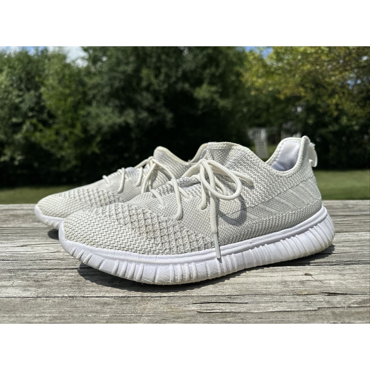 Avia Women's White SIZE 10 Mixed Knit Casual Slip-on Sneaker NWT