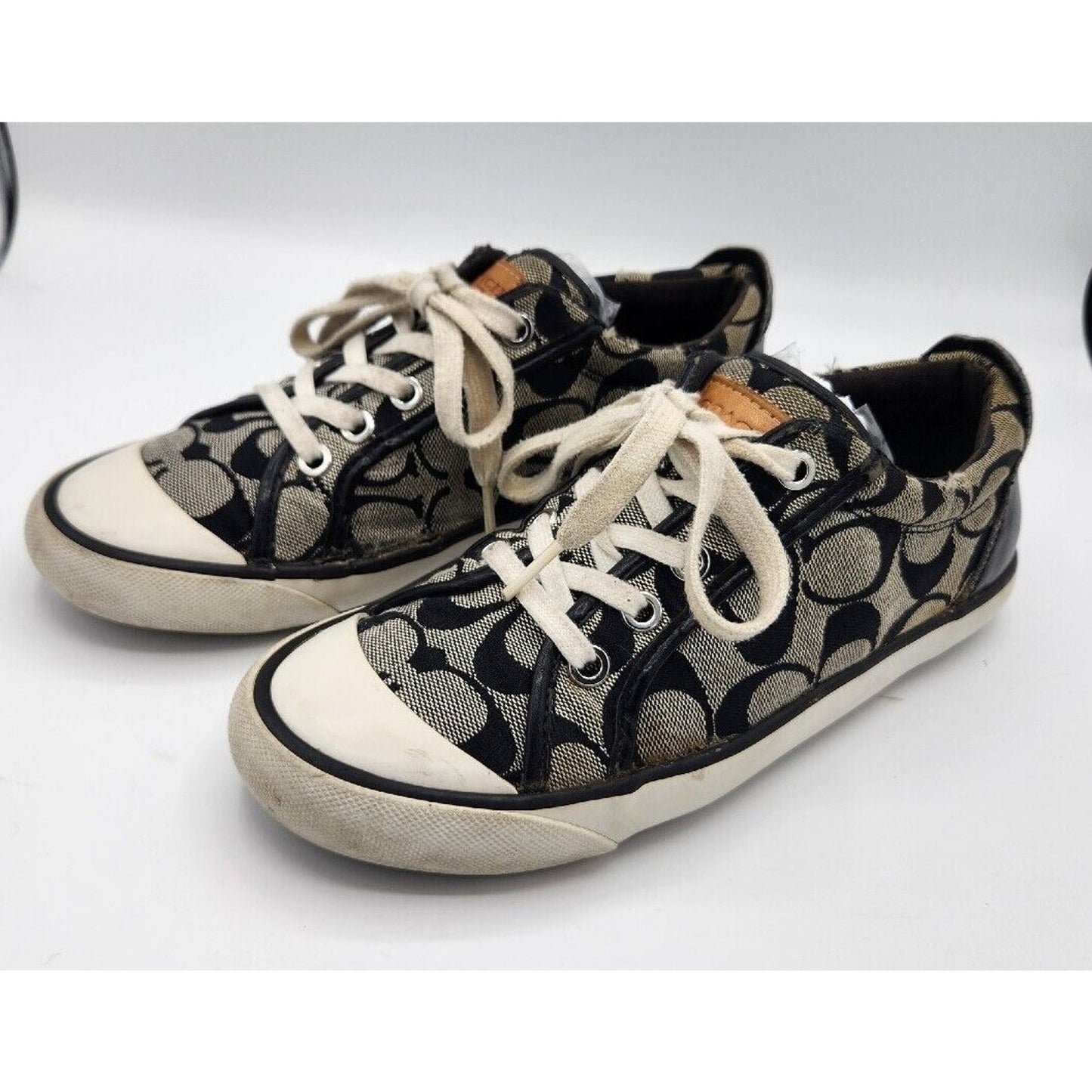 COACH Barrett II Women's Canvas Sneakers Size 7B or 37 (EU)