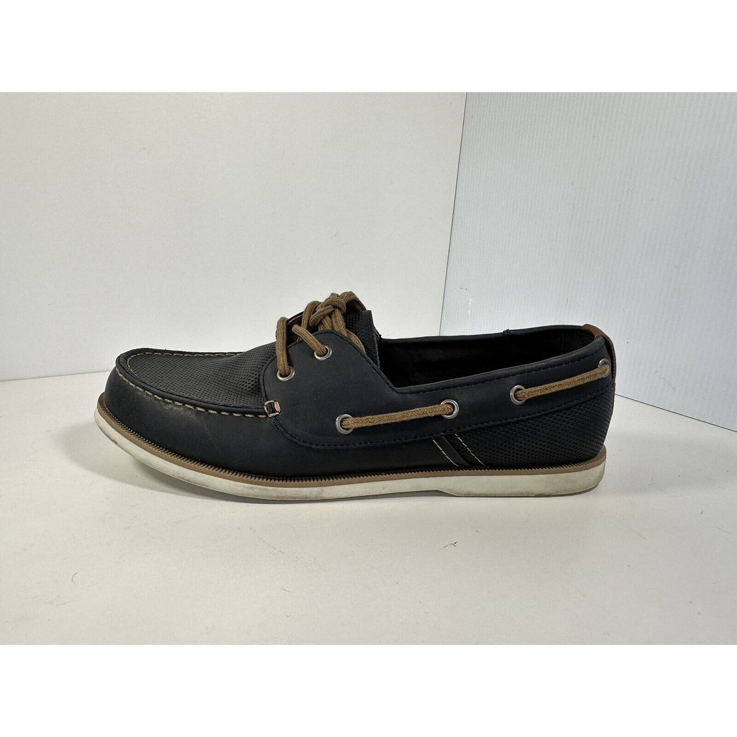 Sonoma Men's Vitalize Ortholite Navy Shoes Size 10.5 Casual Boat Loafer Oxford