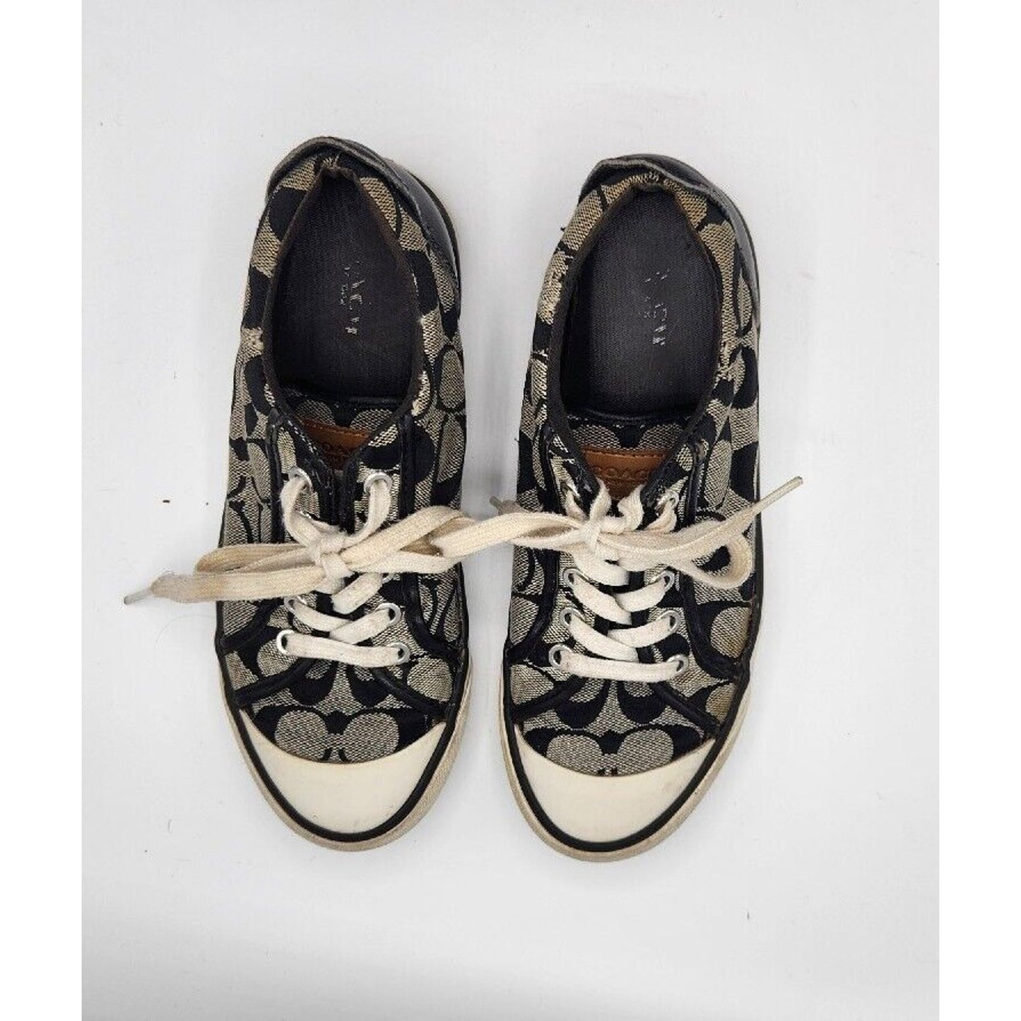 COACH Barrett II Women's Canvas Sneakers Size 7B or 37 (EU)