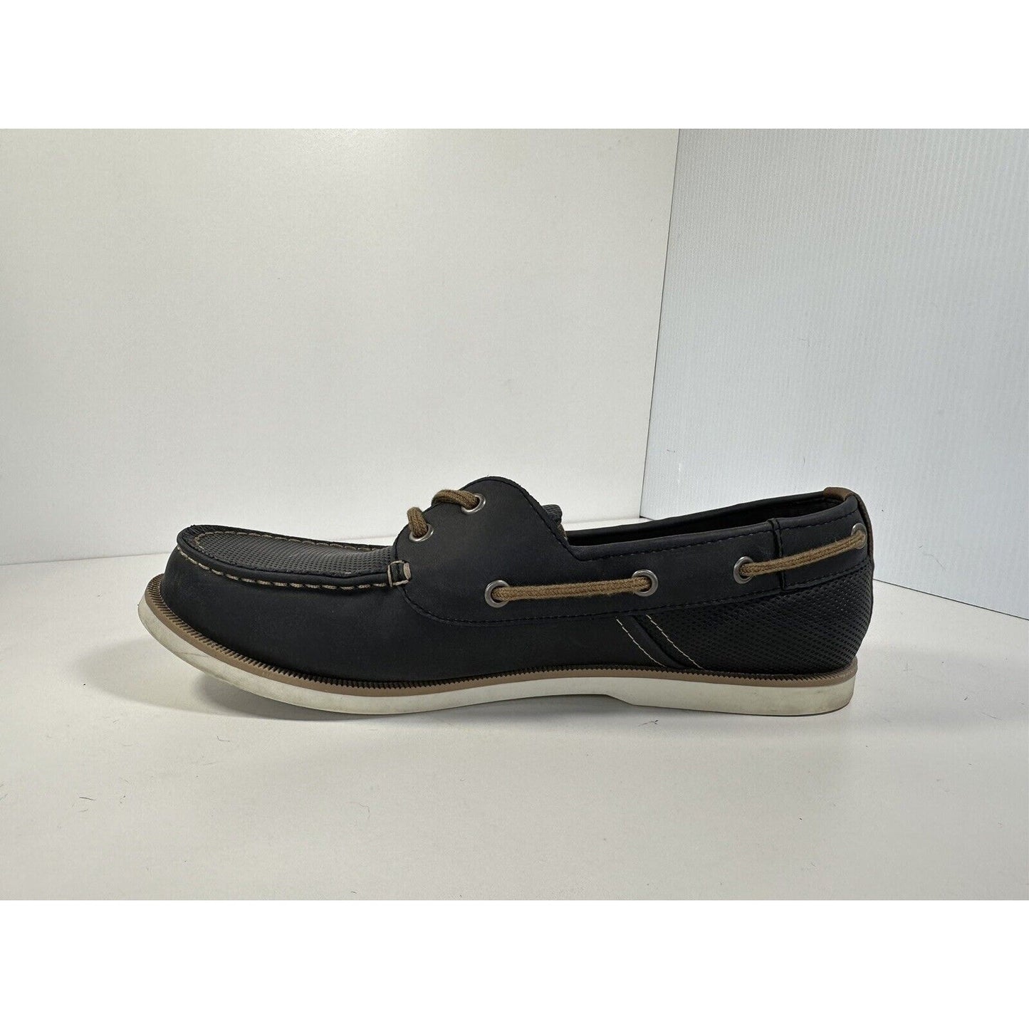 Sonoma Men's Vitalize Ortholite Navy Shoes Size 10.5 Casual Boat Loafer Oxford