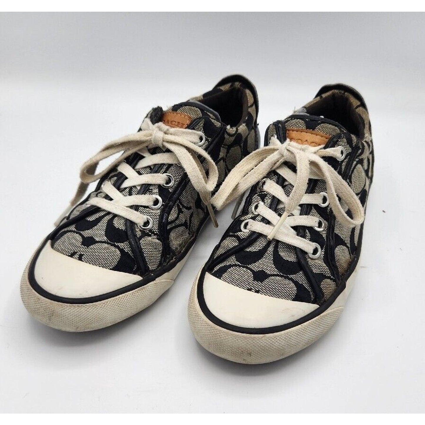 COACH Barrett II Women's Canvas Sneakers Size 7B or 37 (EU)