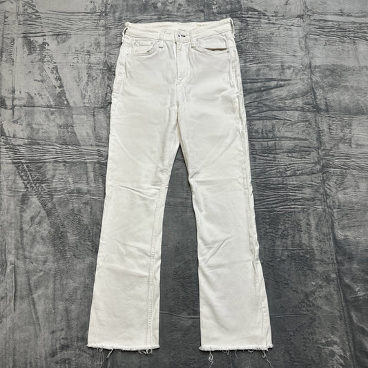 Rag & Bone Nina High Rise Ankle Flare Jeans Women's Size 26 White