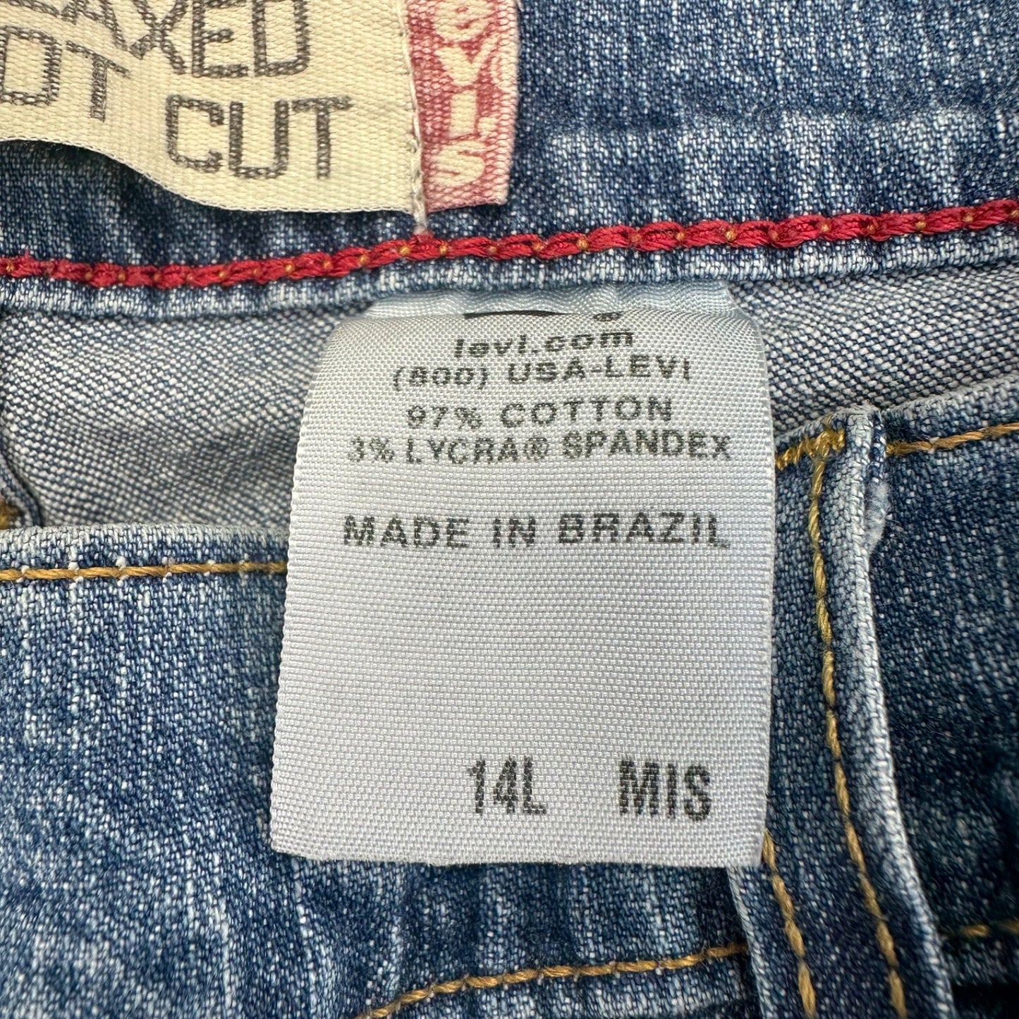 Levi's Women's 550 Classic Relaxed Bootcut Jeans Size 14L Blue Medium Wash Denim